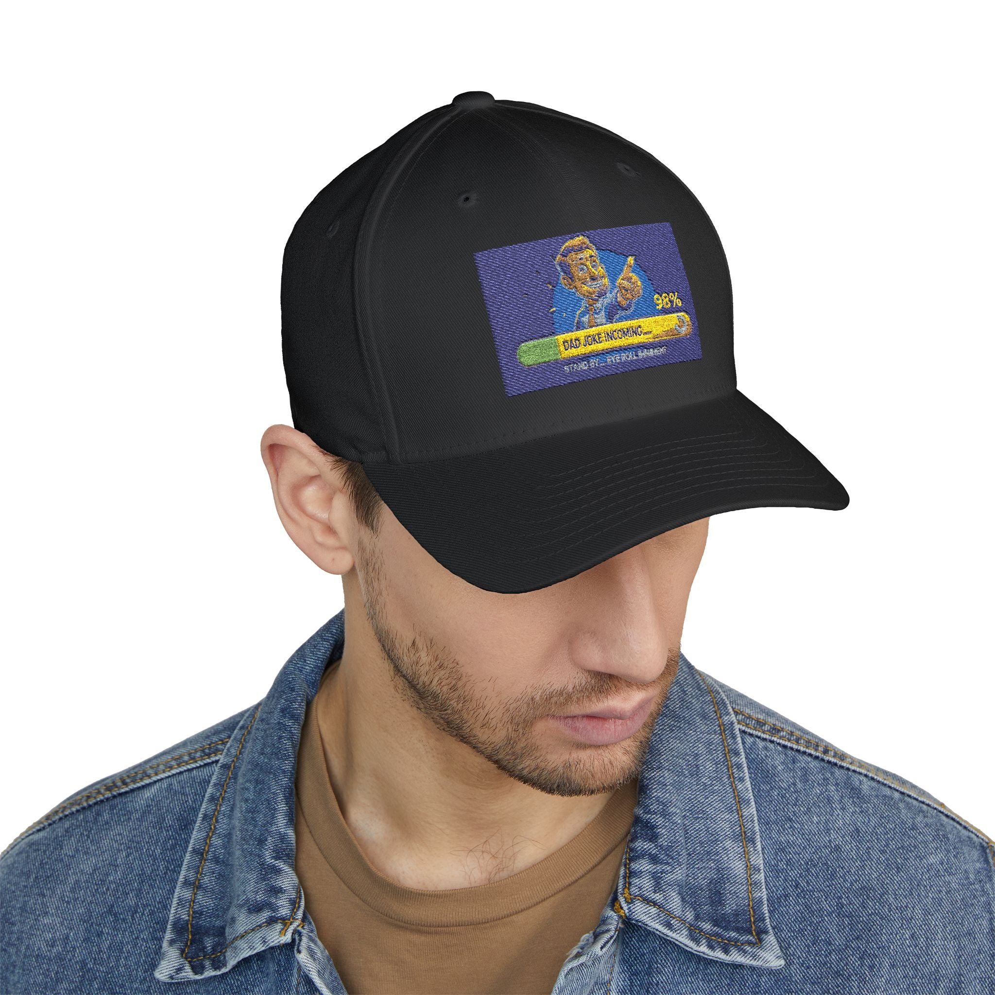 Embroidered Closed-Back Structured Cap - Trendy Apparel for Everyday Wear, Gifts for Him, Casual Style, Summer Accessory, Unique Design