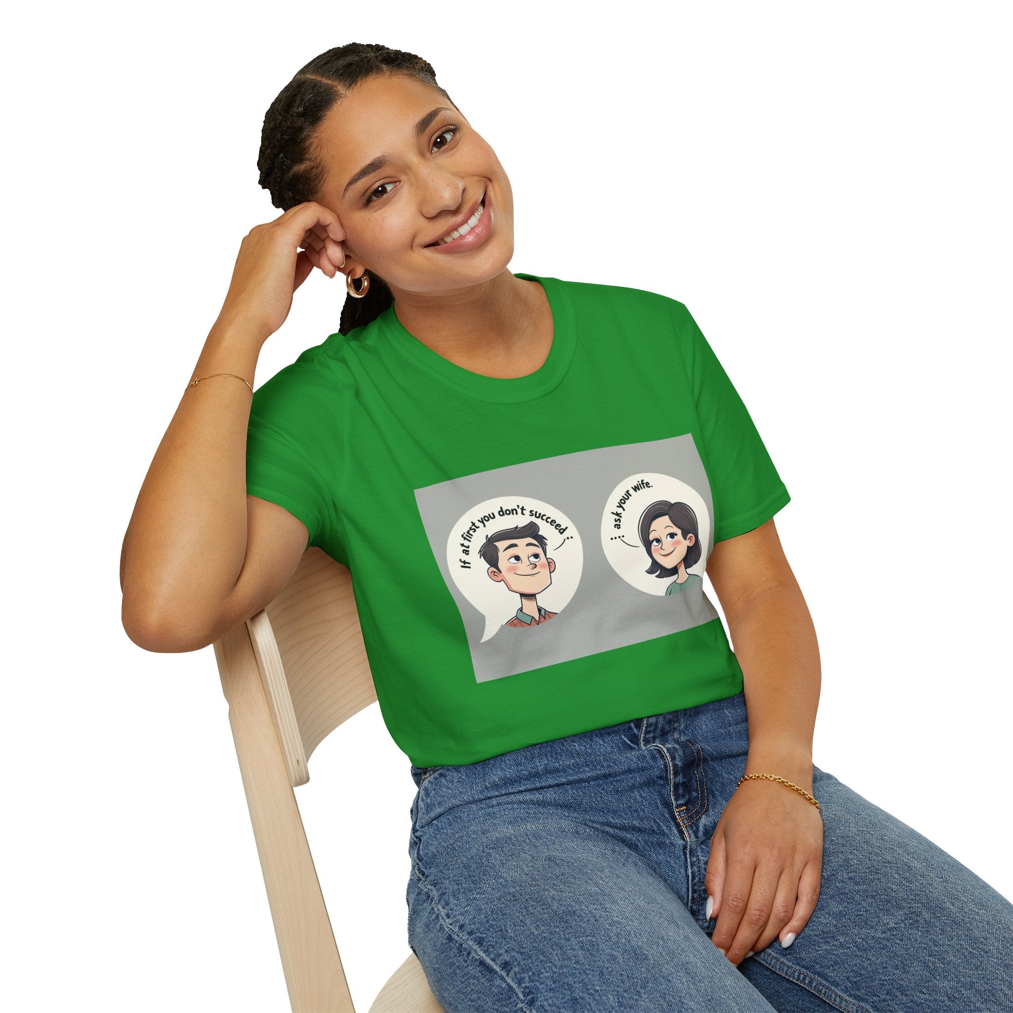 Playful Conversation T-Shirt, Funny Graphic Tee, Unisex Humor Shirt, Casual Wear, Gift for Friends, Quirky Outfit