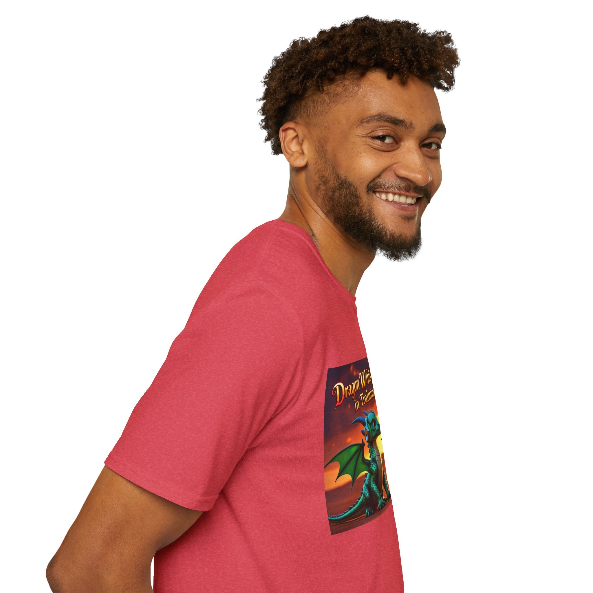 Funny Dragon Whisperer Unisex Softstyle T-Shirt | Fantasy Apparel, Gift for Dragon Lovers, Kids & Adults, Birthday Present, Magical Vibe