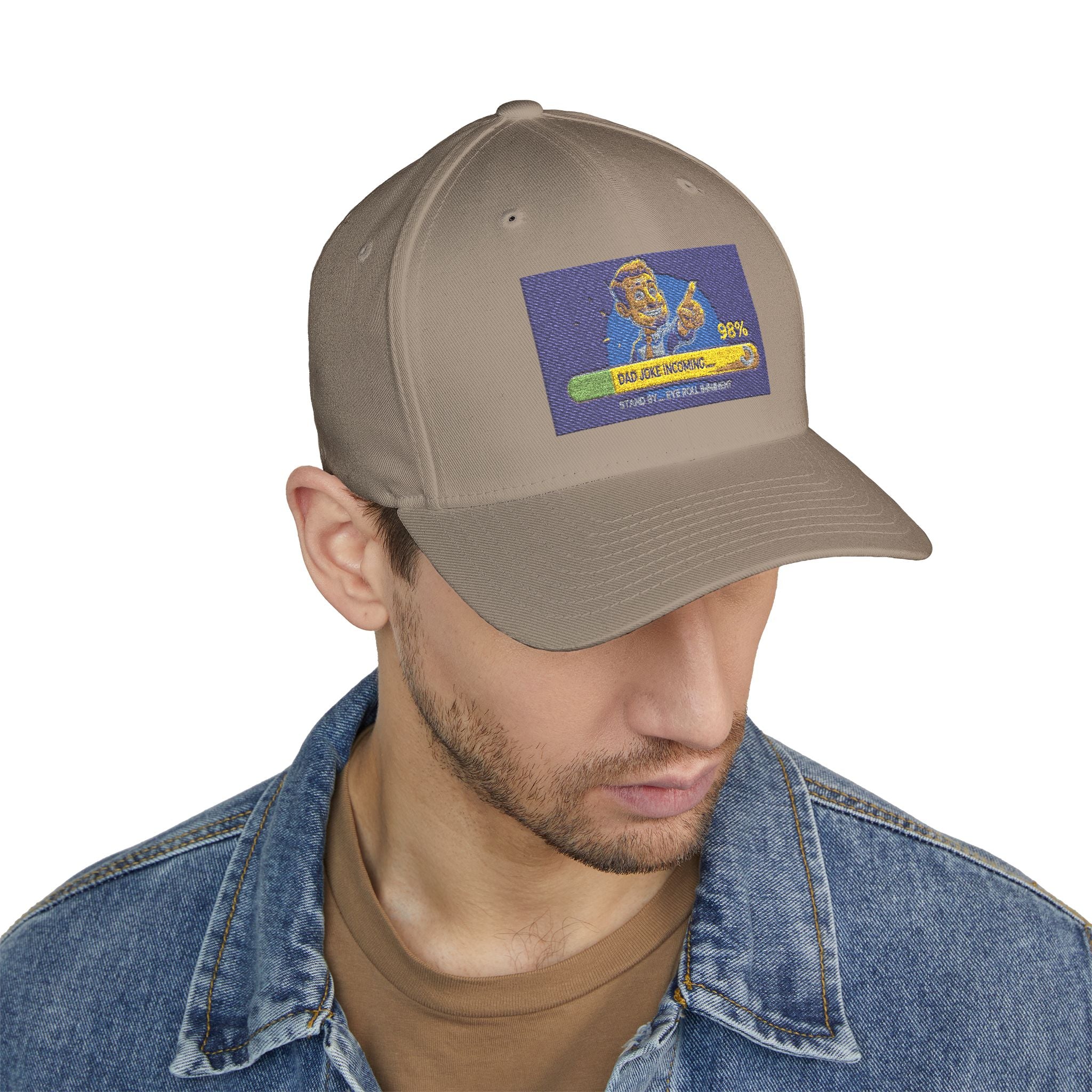 Embroidered Closed-Back Structured Cap - Trendy Apparel for Everyday Wear, Gifts for Him, Casual Style, Summer Accessory, Unique Design