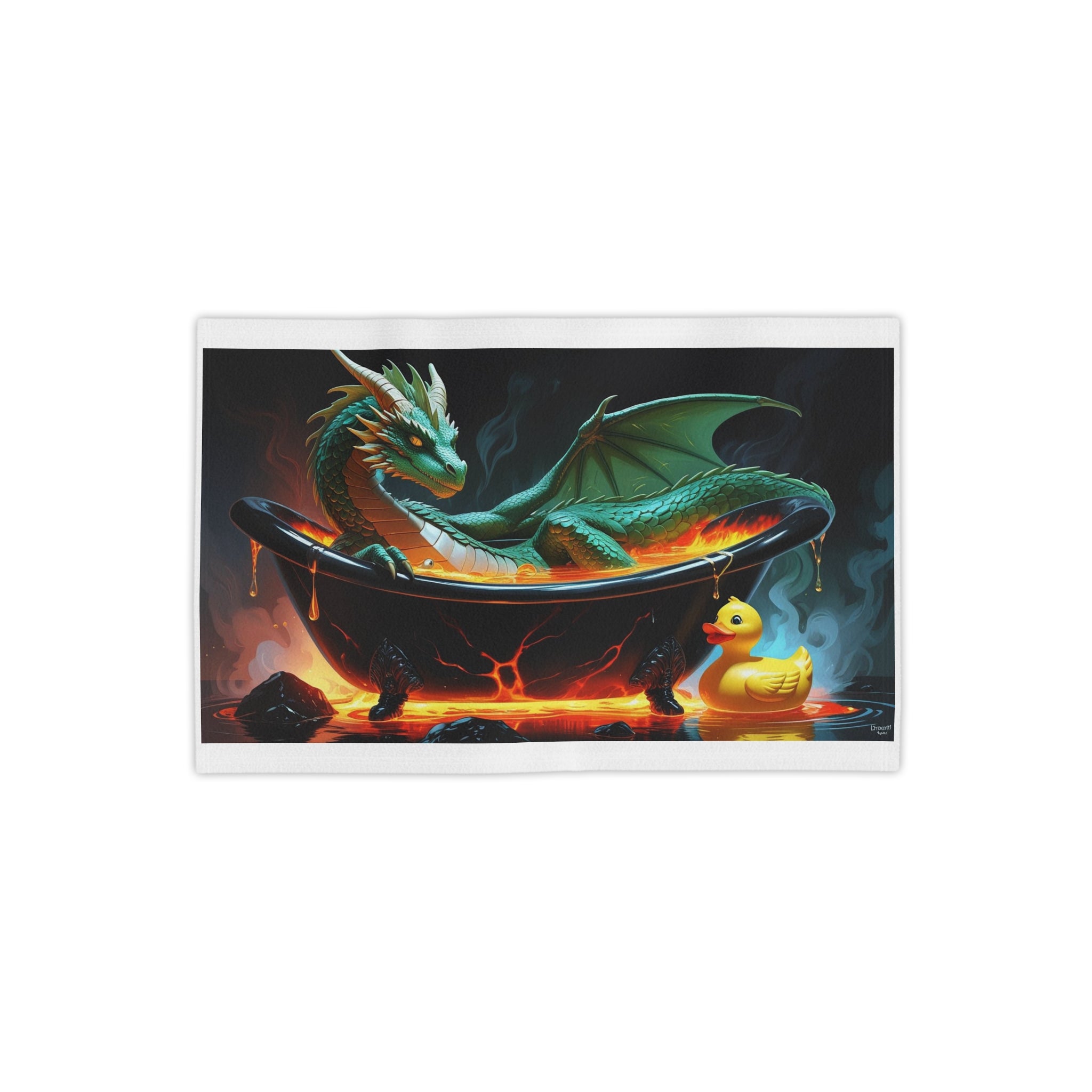 Funny Dragon Bath-time Fantasy Beach Towel, Dragon Artwork Towel, Unique Pool Towel, Whimsical Bath Towel, Gift for Fantasy Lovers, Kids Beach Accessory