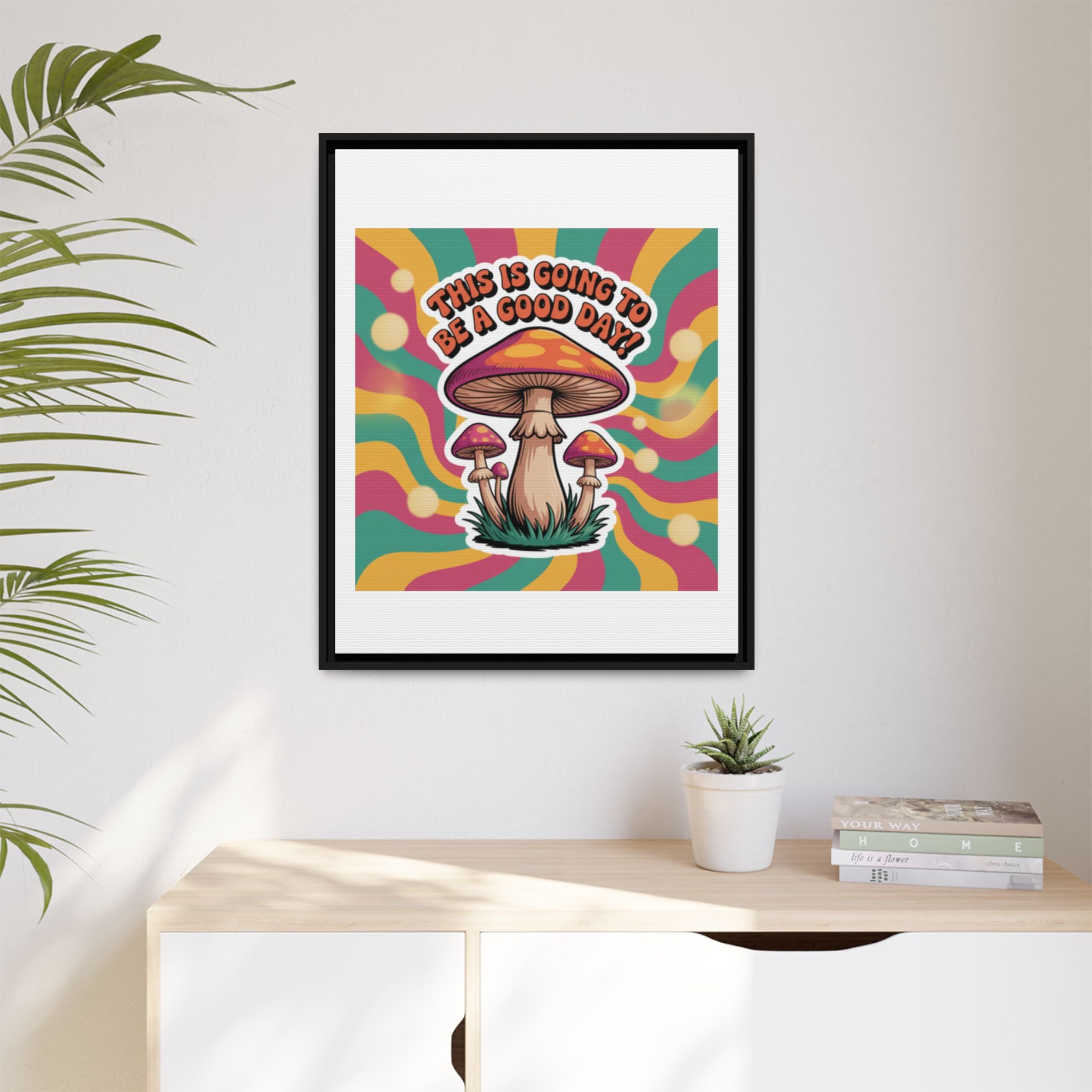 Colorful Framed Canvas Art - "This Is Going To Be A Good Day!" - Positive Vibe Decor, Wall Art for Home, Gift for Friends, Happy Day [...]