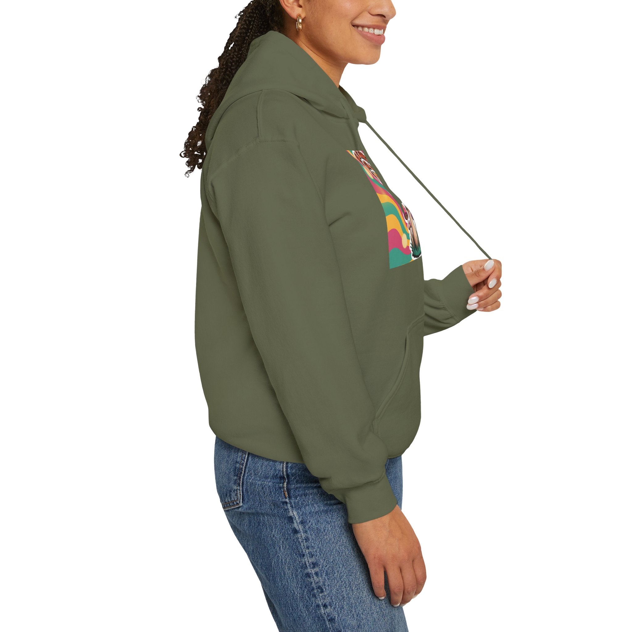 Groovy Mushroom Hoodie - Psychedelic Sweatshirt for Festivals, Cozy Gift for Nature Lovers, Unisex Pull-over for Good Vibes