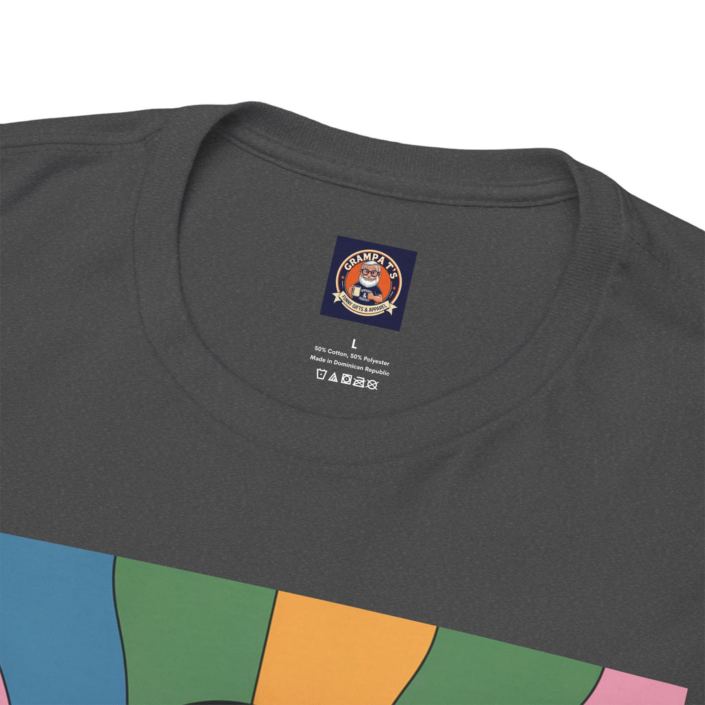 Fun Hippy Mushroom Cheerful Graphic Tee, Positive Vibes T-Shirt for Everyday Wear, Gift for Nature Lovers, Trendy Casual Wear, Eco-Friendly Fashion