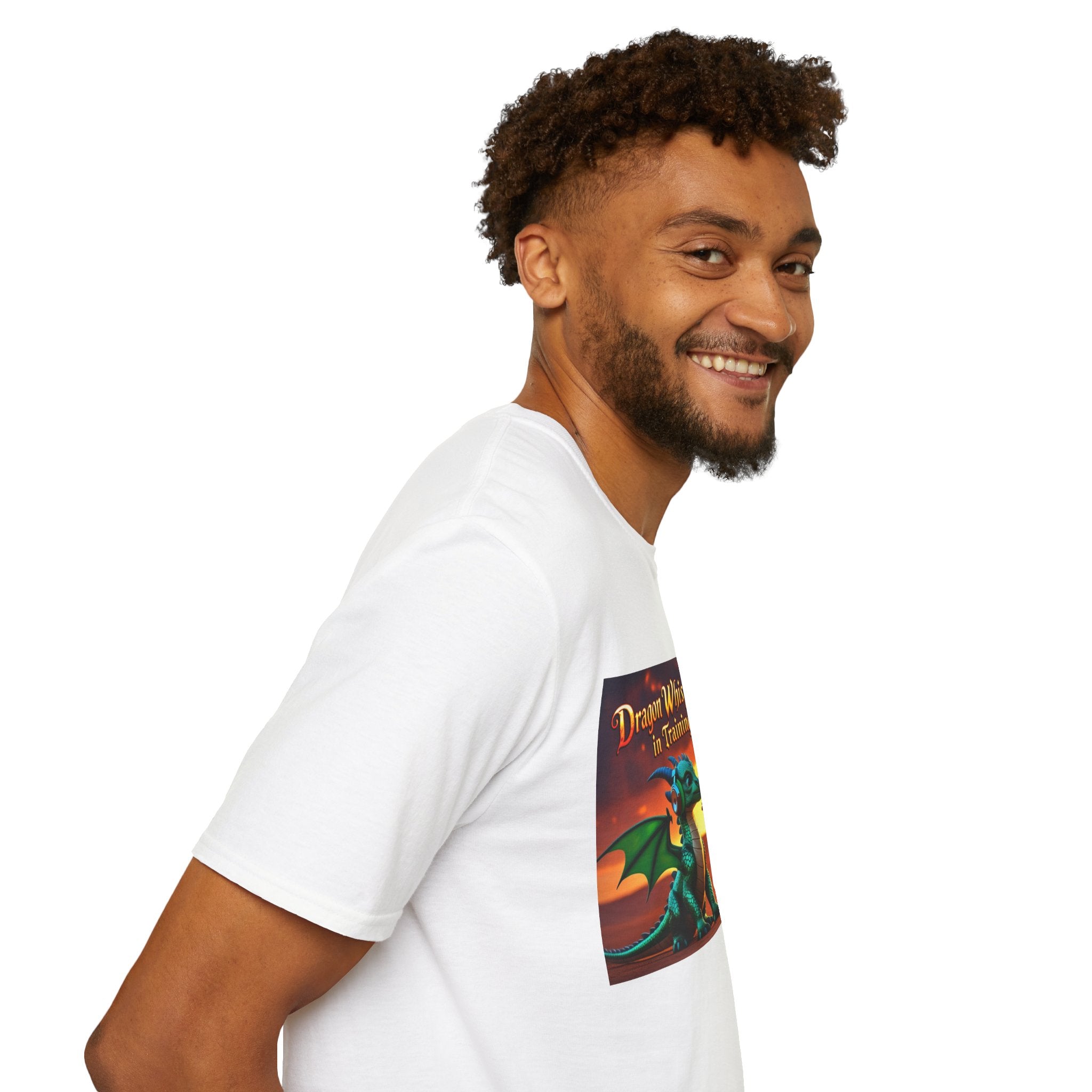 Funny Dragon Whisperer Unisex Softstyle T-Shirt | Fantasy Apparel, Gift for Dragon Lovers, Kids & Adults, Birthday Present, Magical Vibe