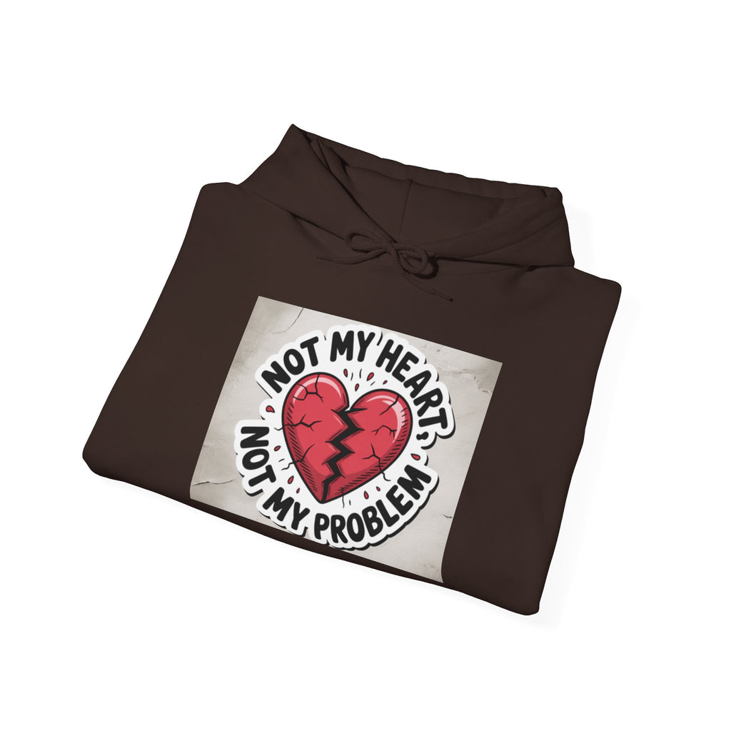 Heartbreak Humor Hoodie, Unisex Hooded Sweatshirt, Funny Gift, Self-Care Apparel, Valentine's Day, Casual Wear, Trendy Fashion