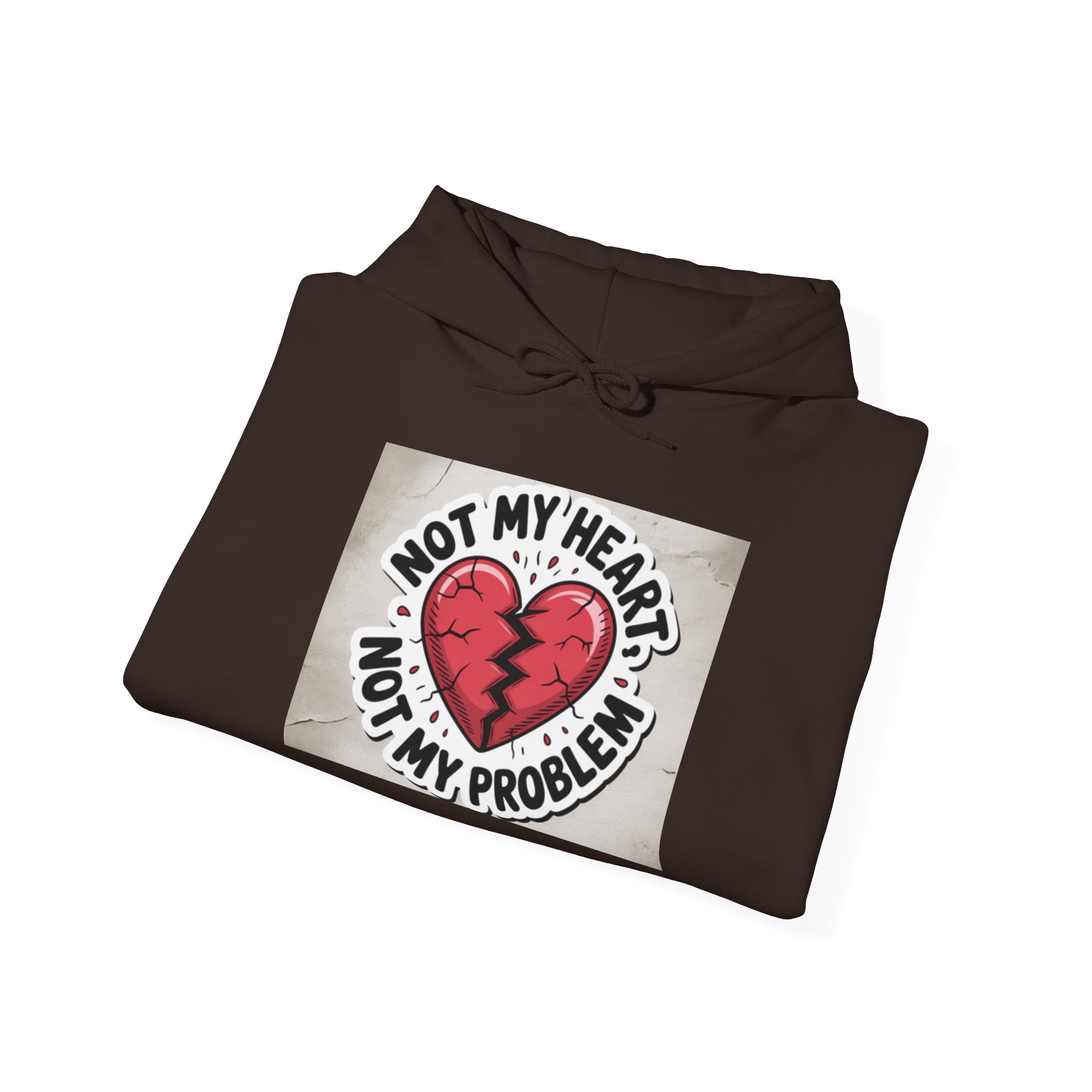 Heartbreak Humor Hoodie, Unisex Hooded Sweatshirt, Funny Gift, Self-Care Apparel, Valentine's Day, Casual Wear, Trendy Fashion