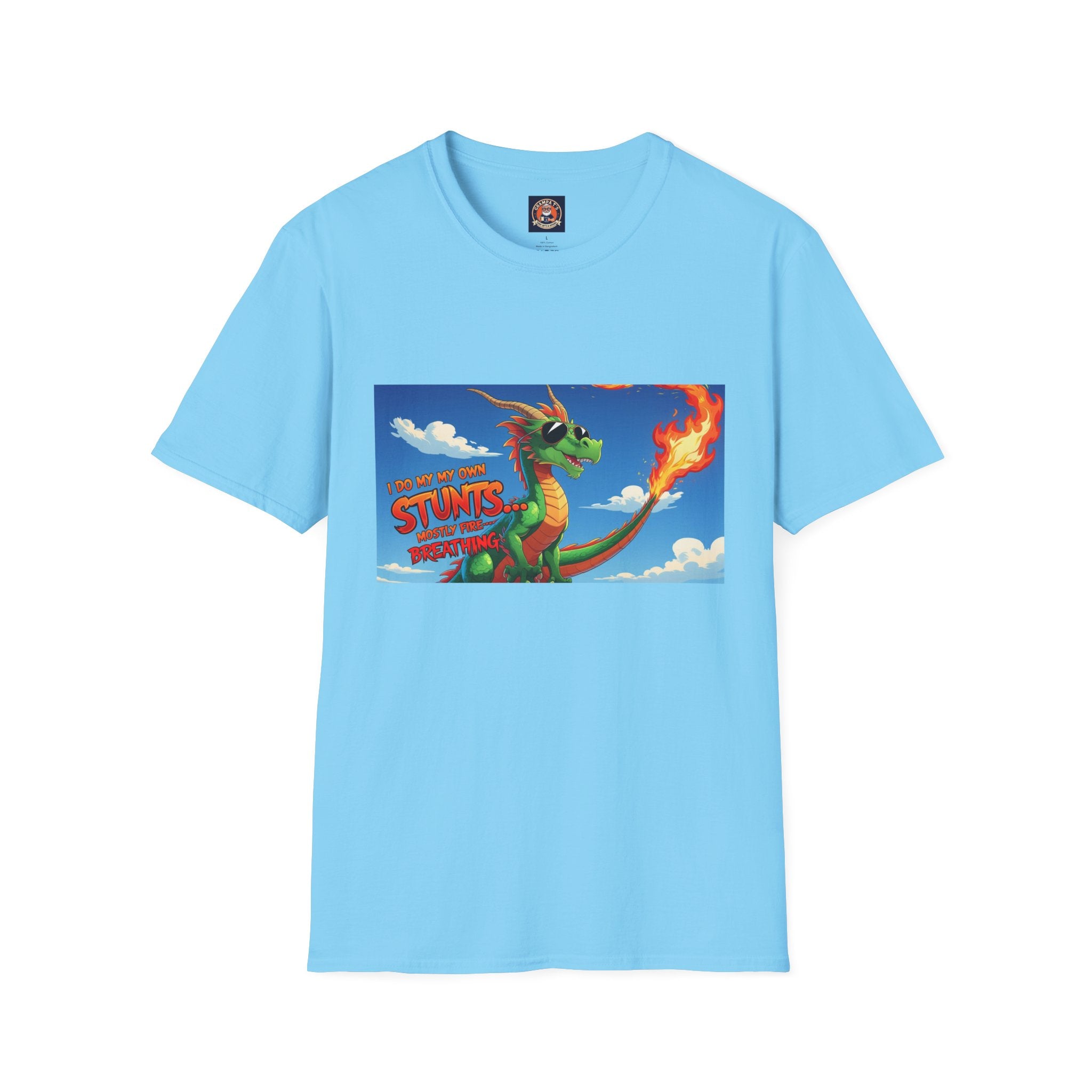 Funny Fire-Breathing Dragon T-Shirt | Fantasy Graphic Tee for Kids and Adults, Unisex Softstyle T-Shirt, Casual Wear, Game Night Apparel, [...]