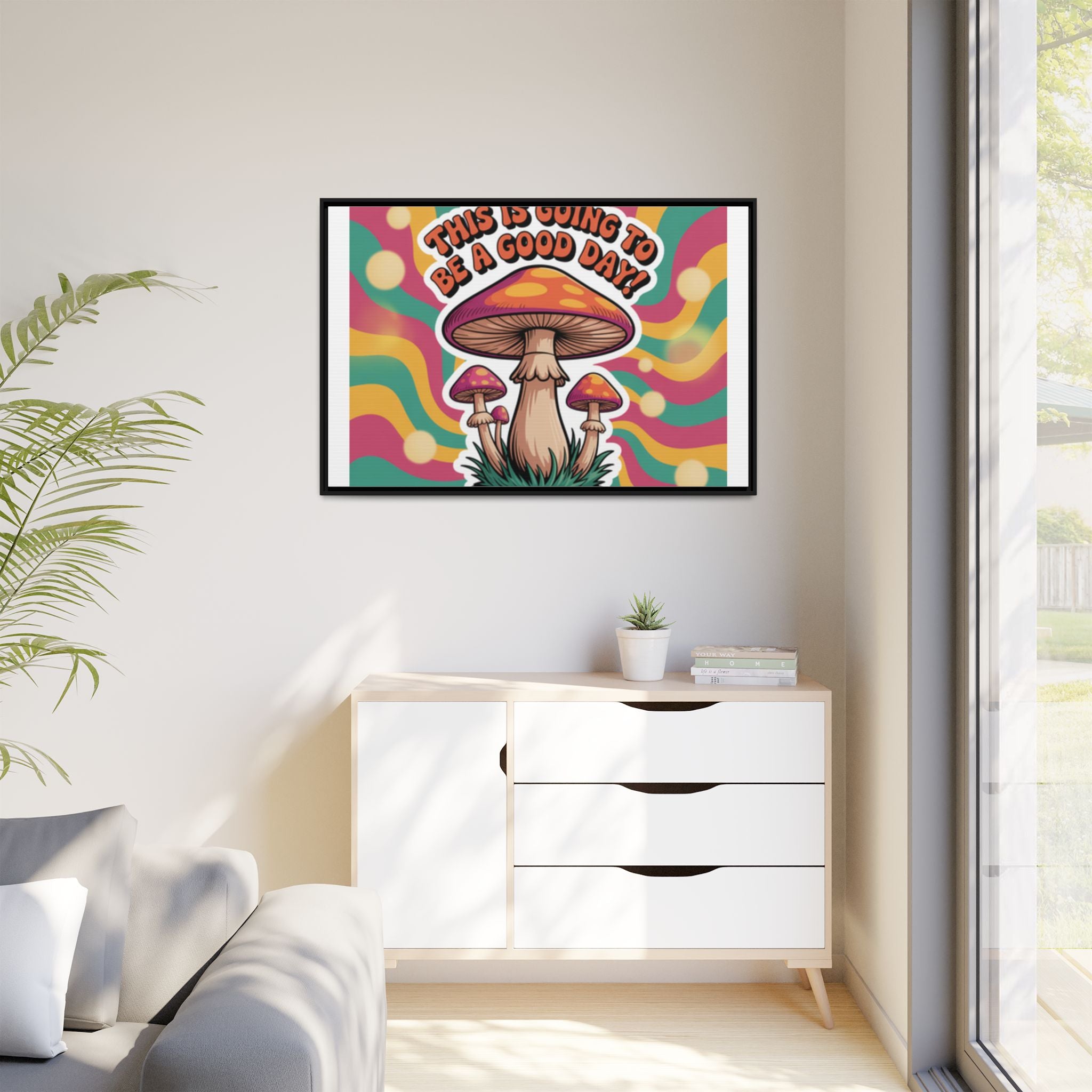 Colorful Framed Canvas Art - "This Is Going To Be A Good Day!" - Positive Vibe Decor, Wall Art for Home, Gift for Friends, Happy Day [...]