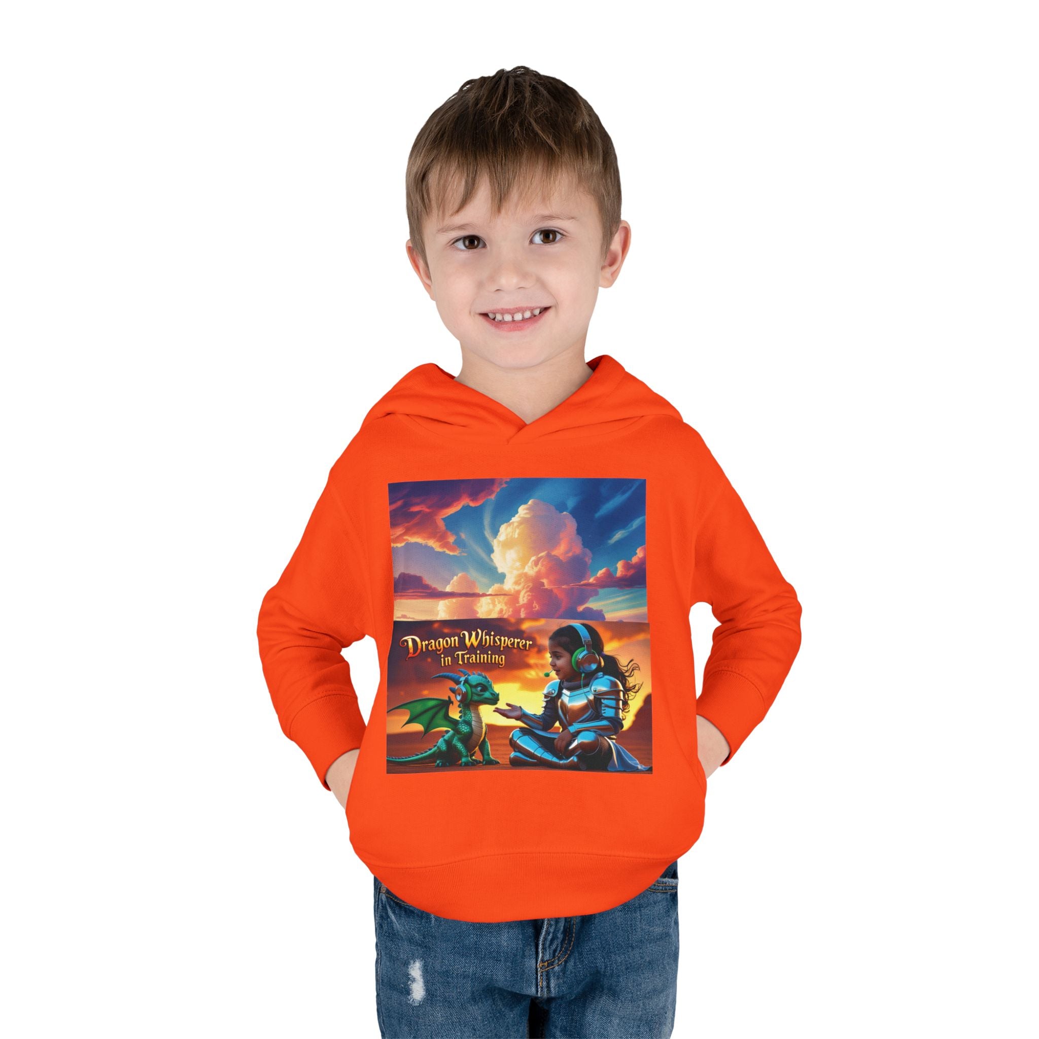 Grampa T’s Toddler Dragon Hoodie – “Dragon Whisperer in Training” Fleece | Cozy Fun Gift for Toddlers, Young Dreamers & Birthday Boys/Girls!