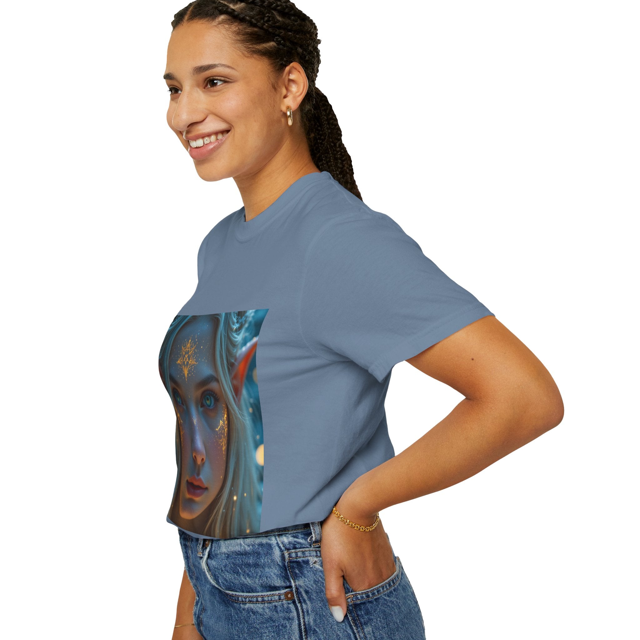 Fantasy-Inspired Elf Princess Unisex T-Shirt, Boho Style Tee for Art Lovers, Gift for Creatives, Dreamy Aesthetic Shirt, Unique Fan Merchandise
