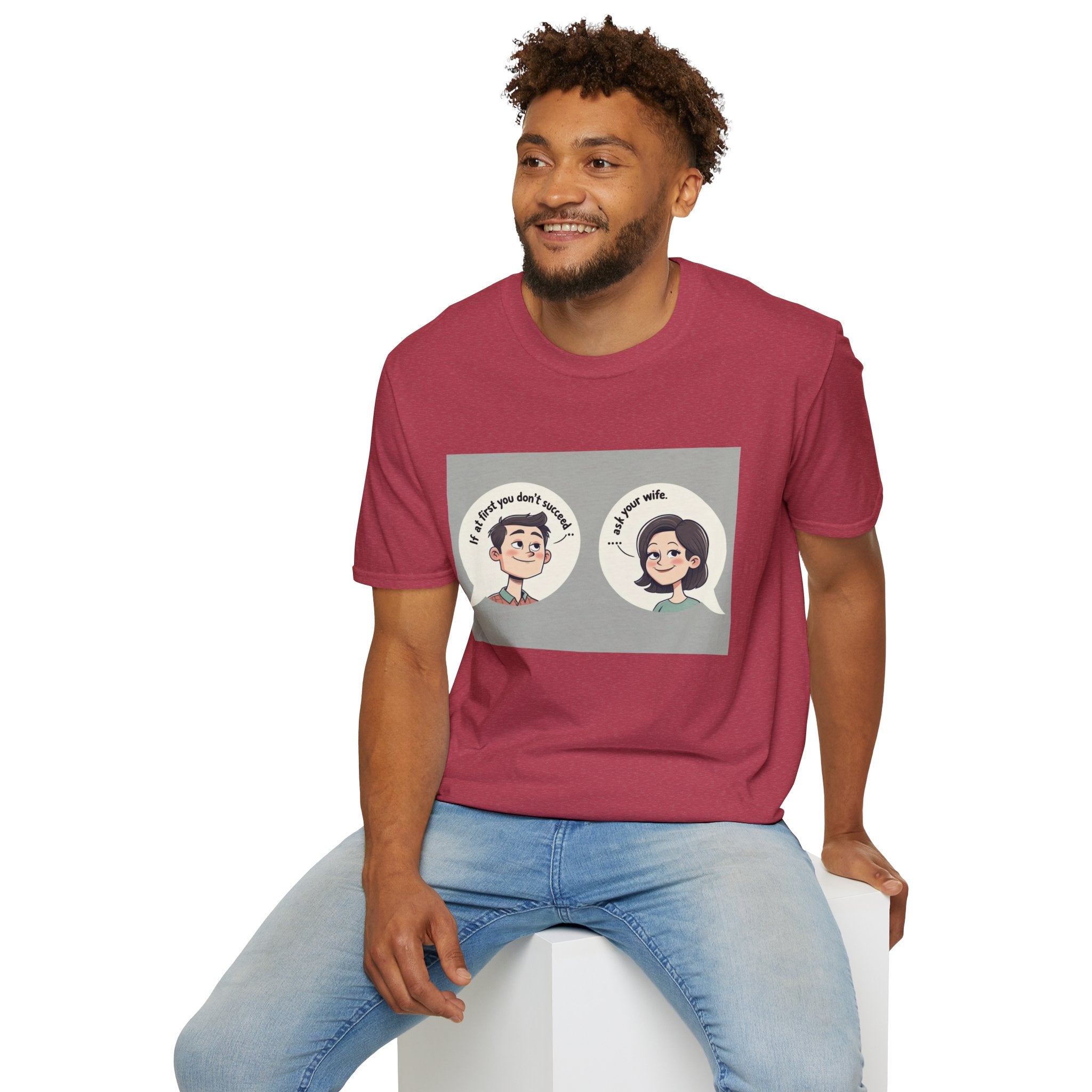 Playful Conversation T-Shirt, Funny Graphic Tee, Unisex Humor Shirt, Casual Wear, Gift for Friends, Quirky Outfit