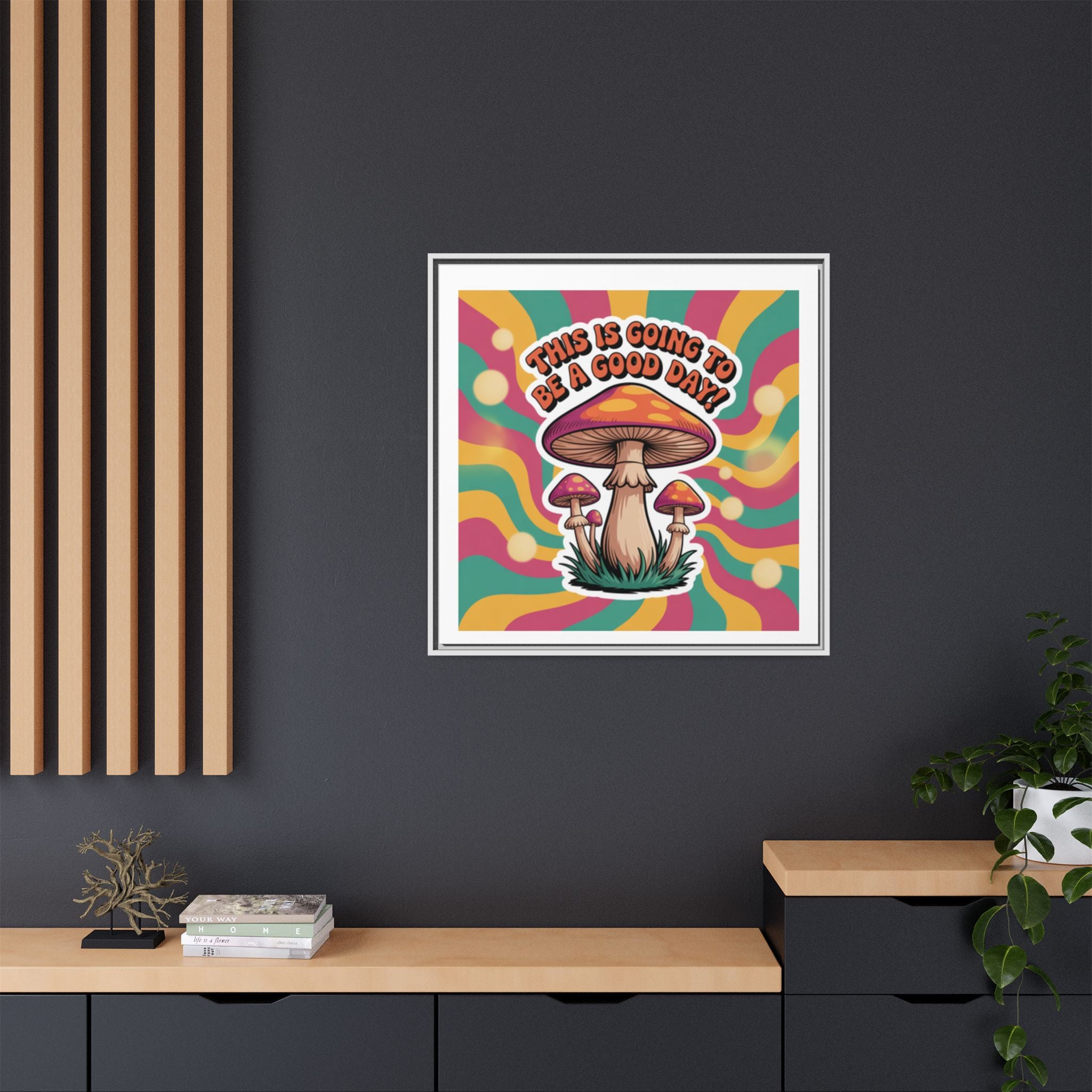 Colorful Framed Canvas Art - "This Is Going To Be A Good Day!" - Positive Vibe Decor, Wall Art for Home, Gift for Friends, Happy Day [...]