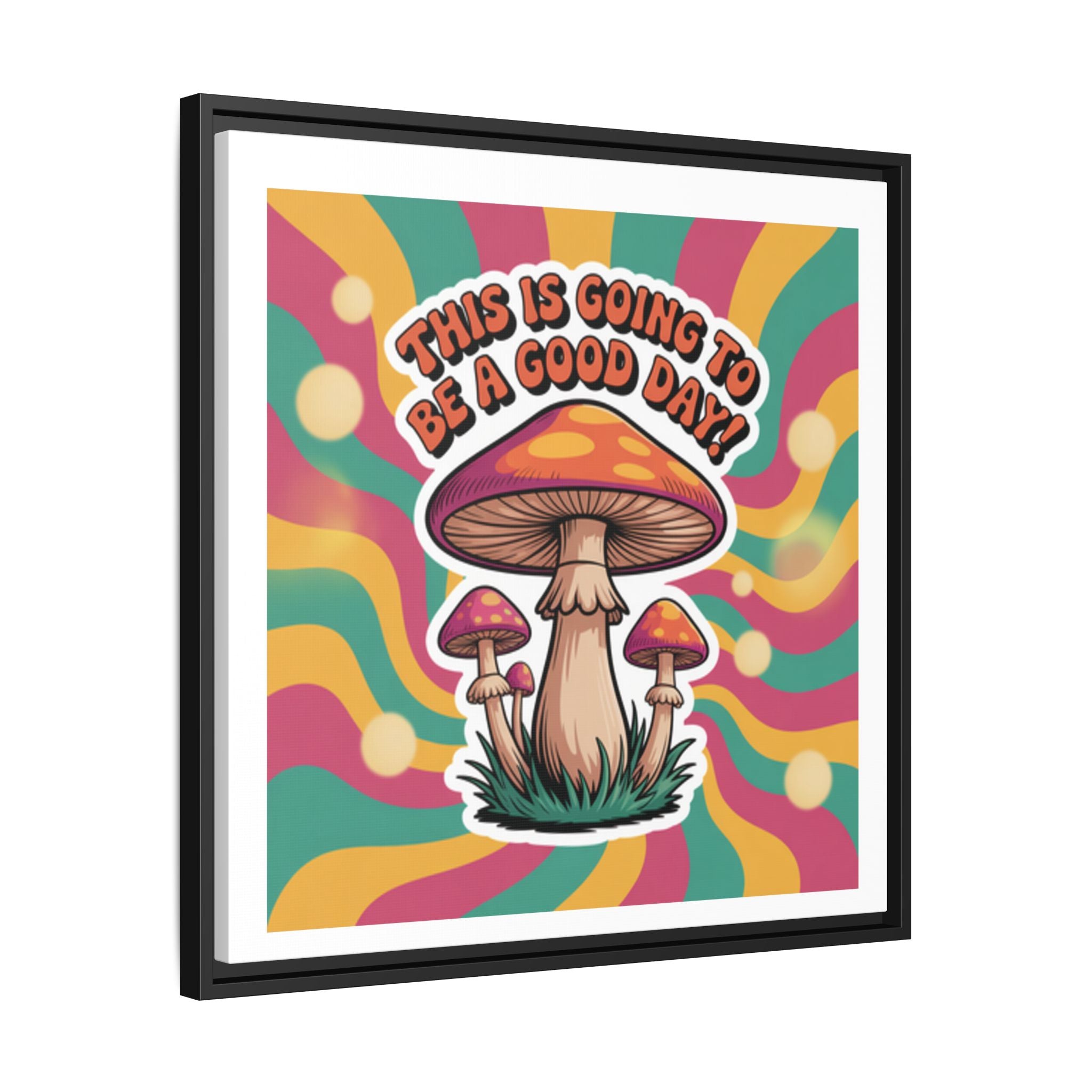 Colorful Framed Canvas Art - "This Is Going To Be A Good Day!" - Positive Vibe Decor, Wall Art for Home, Gift for Friends, Happy Day [...]