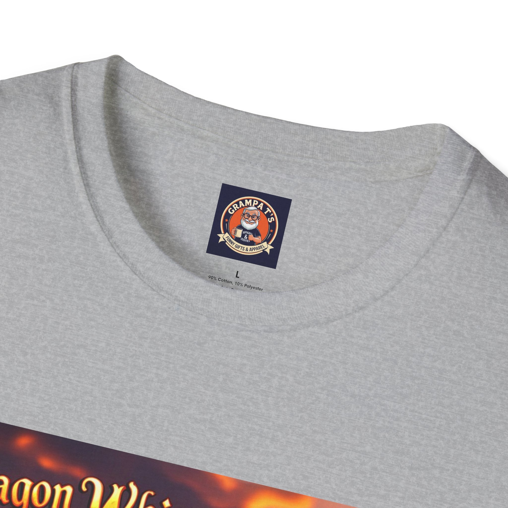 Funny Dragon Whisperer Unisex Softstyle T-Shirt | Fantasy Apparel, Gift for Dragon Lovers, Kids & Adults, Birthday Present, Magical Vibe