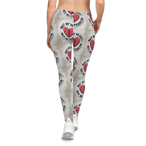 Chic Heartbreak Leggings - Comfort, Fun, Fitness Wear, Valentine's Day Gift, Casual Fashion, Everyday Essentials