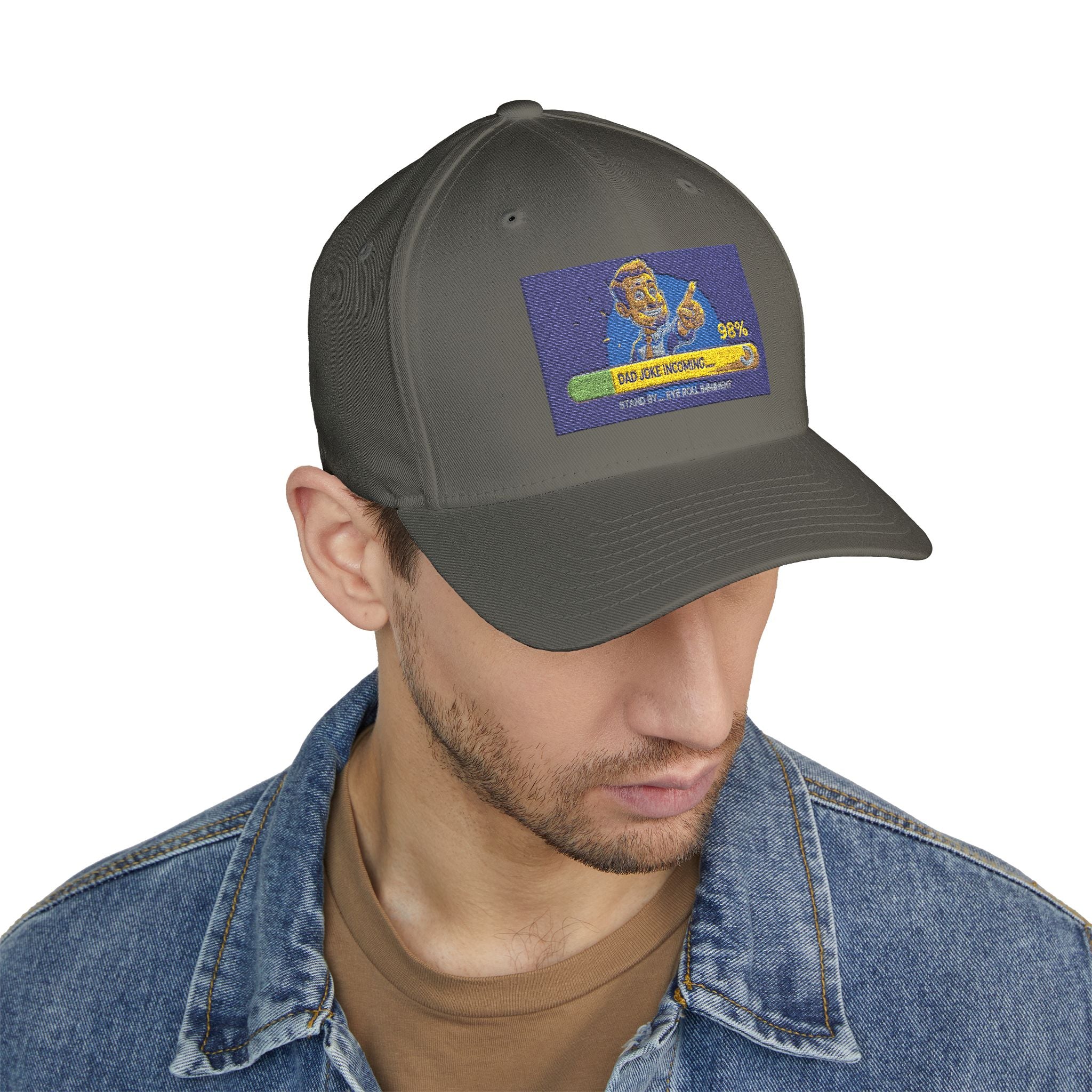 Embroidered Closed-Back Structured Cap - Trendy Apparel for Everyday Wear, Gifts for Him, Casual Style, Summer Accessory, Unique Design