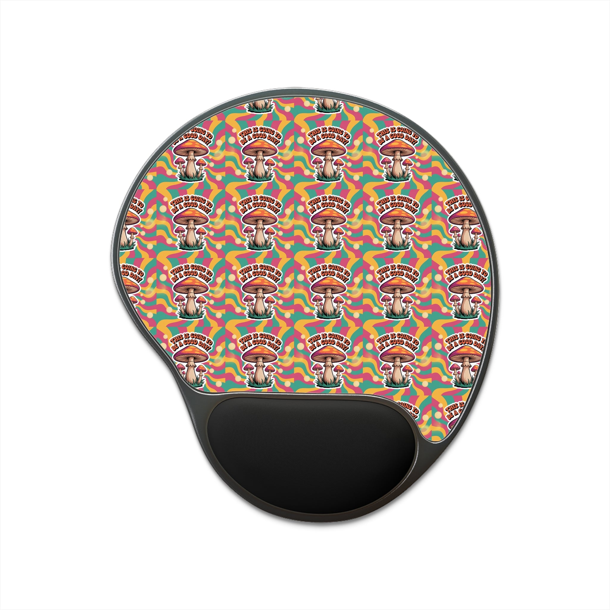 Colorful Mushroom Mouse Pad with Wrist Rest | Cute Desk Accessory for Home Office, Gamer Gift, Ergonomic Mouse Pad