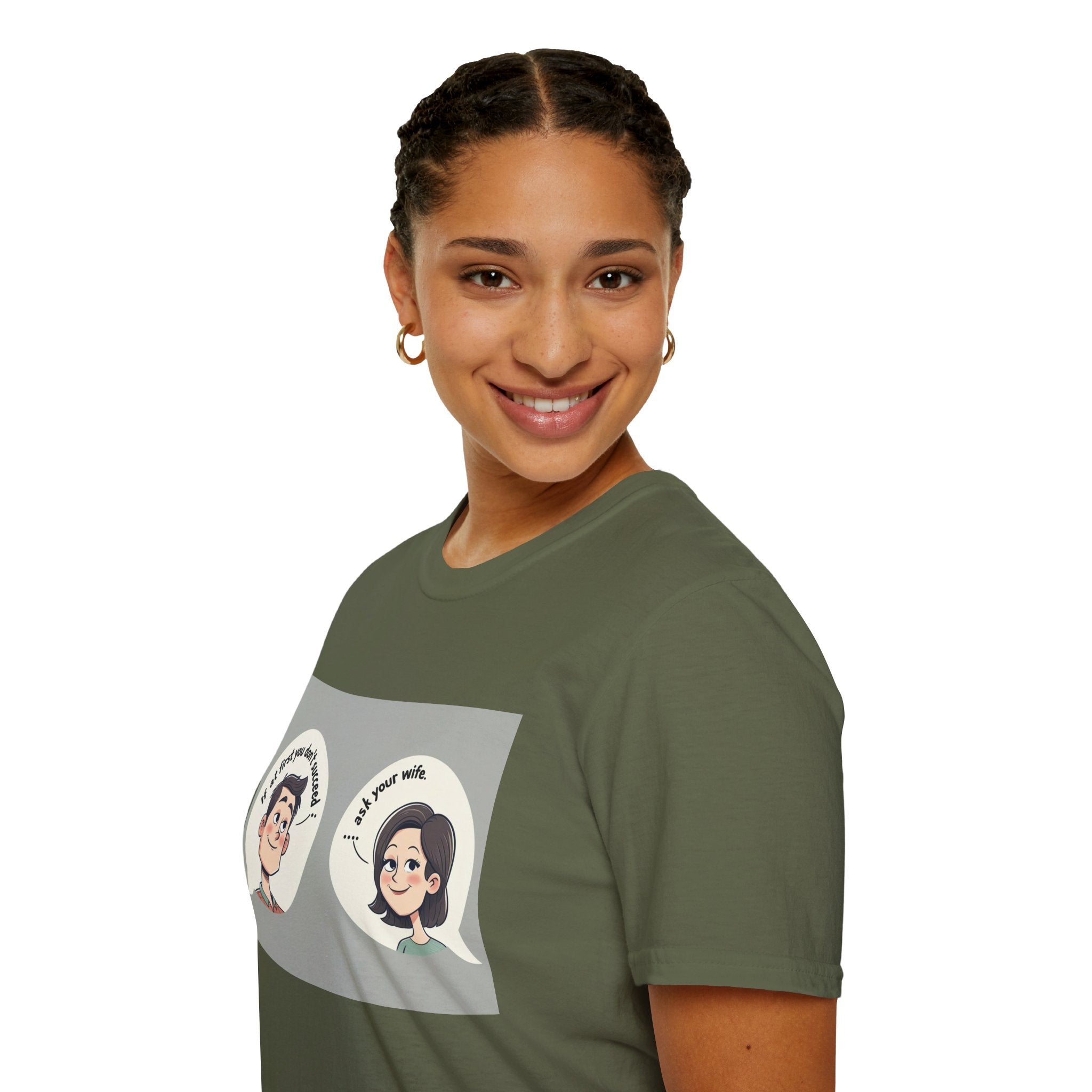 Playful Conversation T-Shirt, Funny Graphic Tee, Unisex Humor Shirt, Casual Wear, Gift for Friends, Quirky Outfit