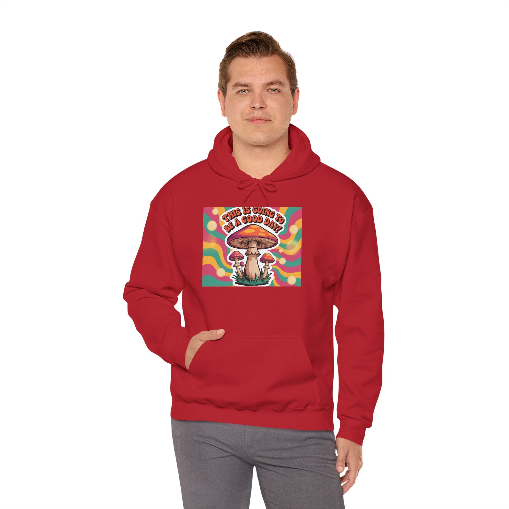 Groovy Mushroom Hoodie - Psychedelic Sweatshirt for Festivals, Cozy Gift for Nature Lovers, Unisex Pull-over for Good Vibes