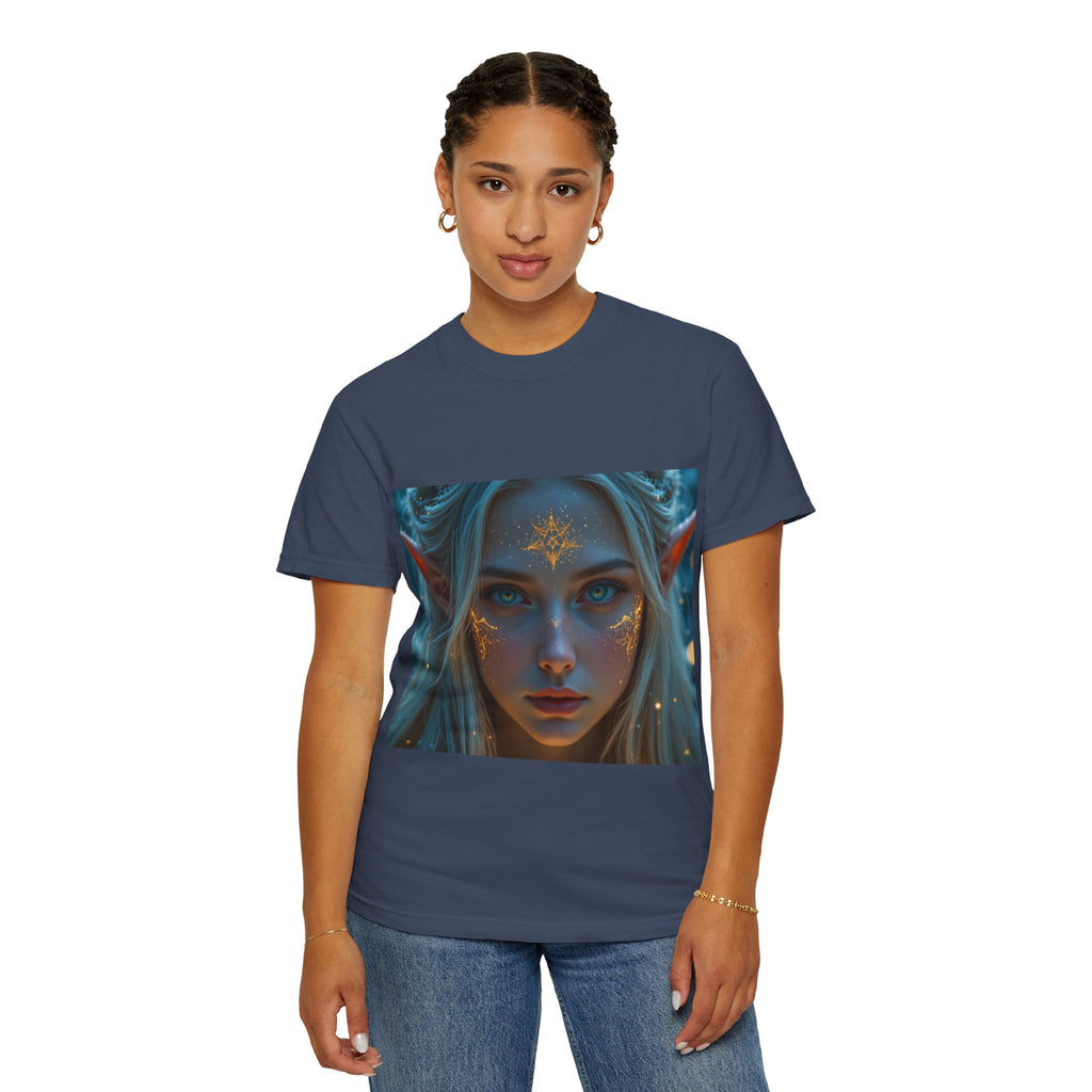Fantasy-Inspired Elf Princess Unisex T-Shirt, Boho Style Tee for Art Lovers, Gift for Creatives, Dreamy Aesthetic Shirt, Unique Fan Merchandise