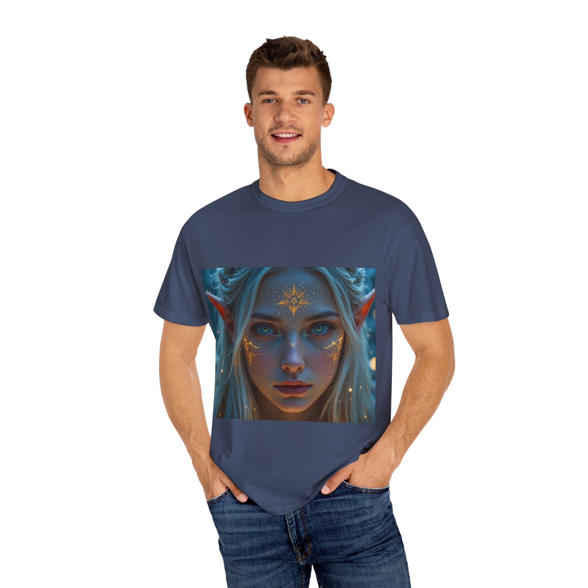 Fantasy-Inspired Elf Princess Unisex T-Shirt, Boho Style Tee for Art Lovers, Gift for Creatives, Dreamy Aesthetic Shirt, Unique Fan Merchandise