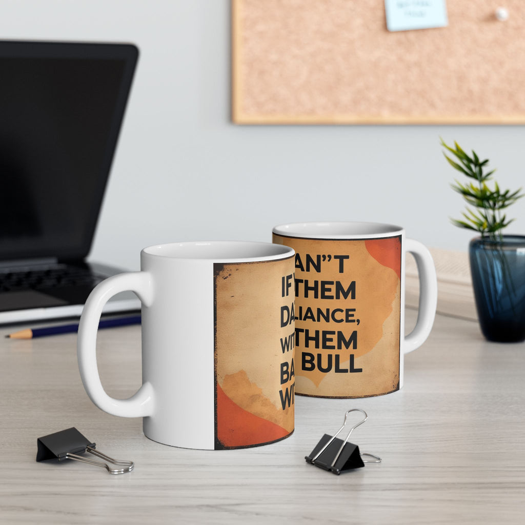 Funny Dad  Quote Ceramic Mug | Motivational Gift for Friends, Unique Coffee Cup, Office Decor, Birthday Present, 11oz or 15oz