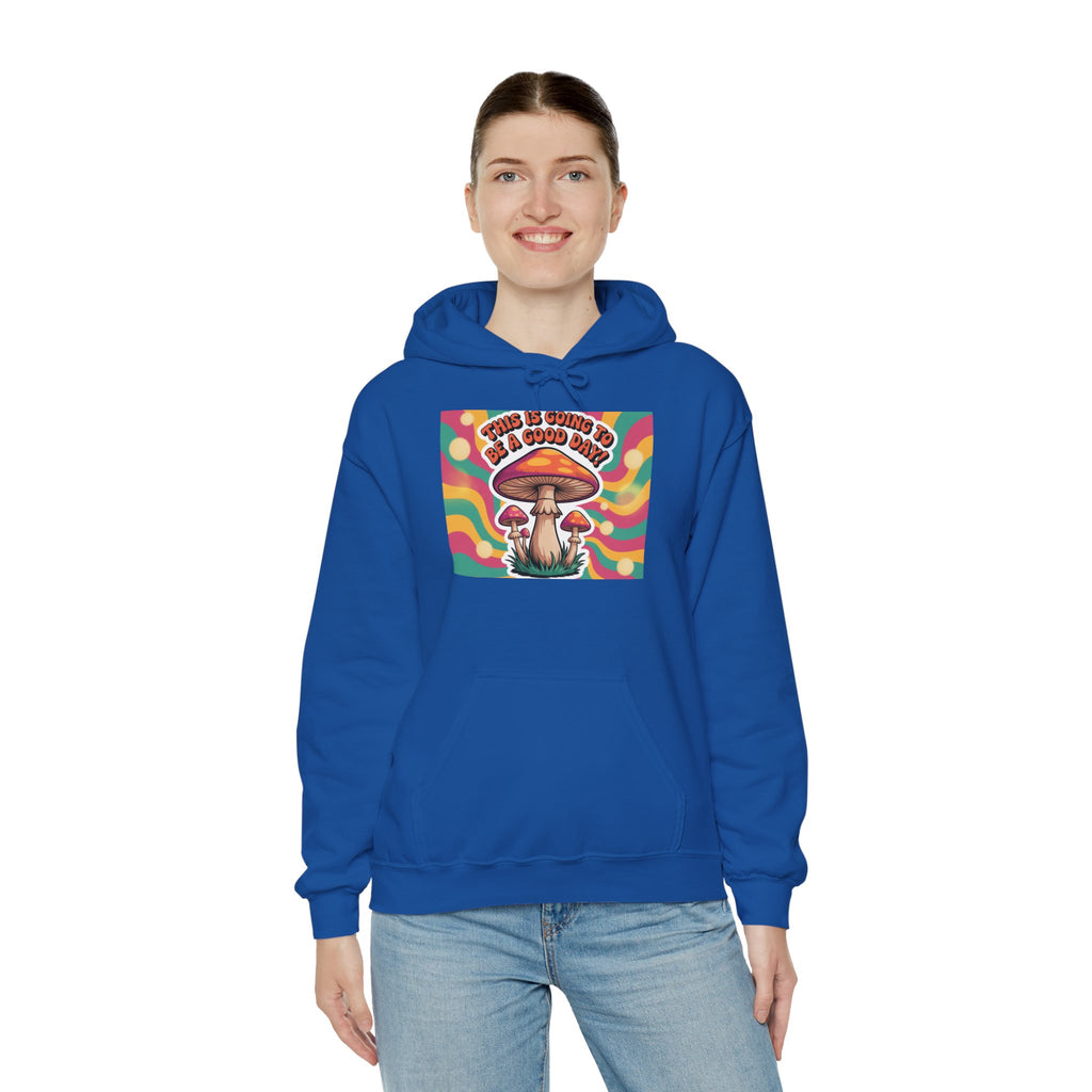 Groovy Mushroom Hoodie - Psychedelic Sweatshirt for Festivals, Cozy Gift for Nature Lovers, Unisex Pull-over for Good Vibes