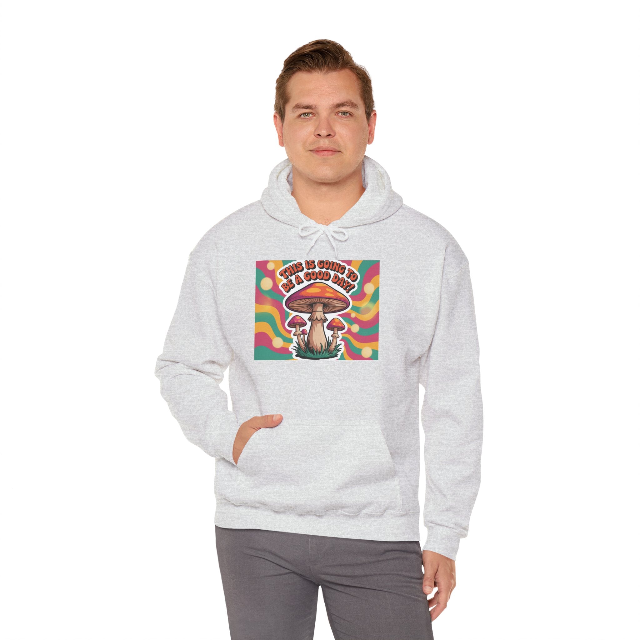Groovy Mushroom Hoodie - Psychedelic Sweatshirt for Festivals, Cozy Gift for Nature Lovers, Unisex Pull-over for Good Vibes