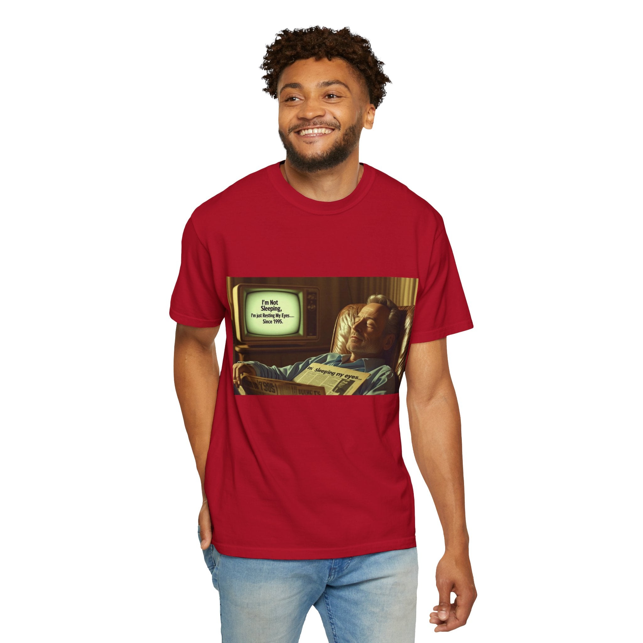 Vintage Humor Graphic Tee, Perfect for Relaxing, Gift for Couch Potatoes, Fun Statement T-Shirt, Father's Day, Casual Wear
