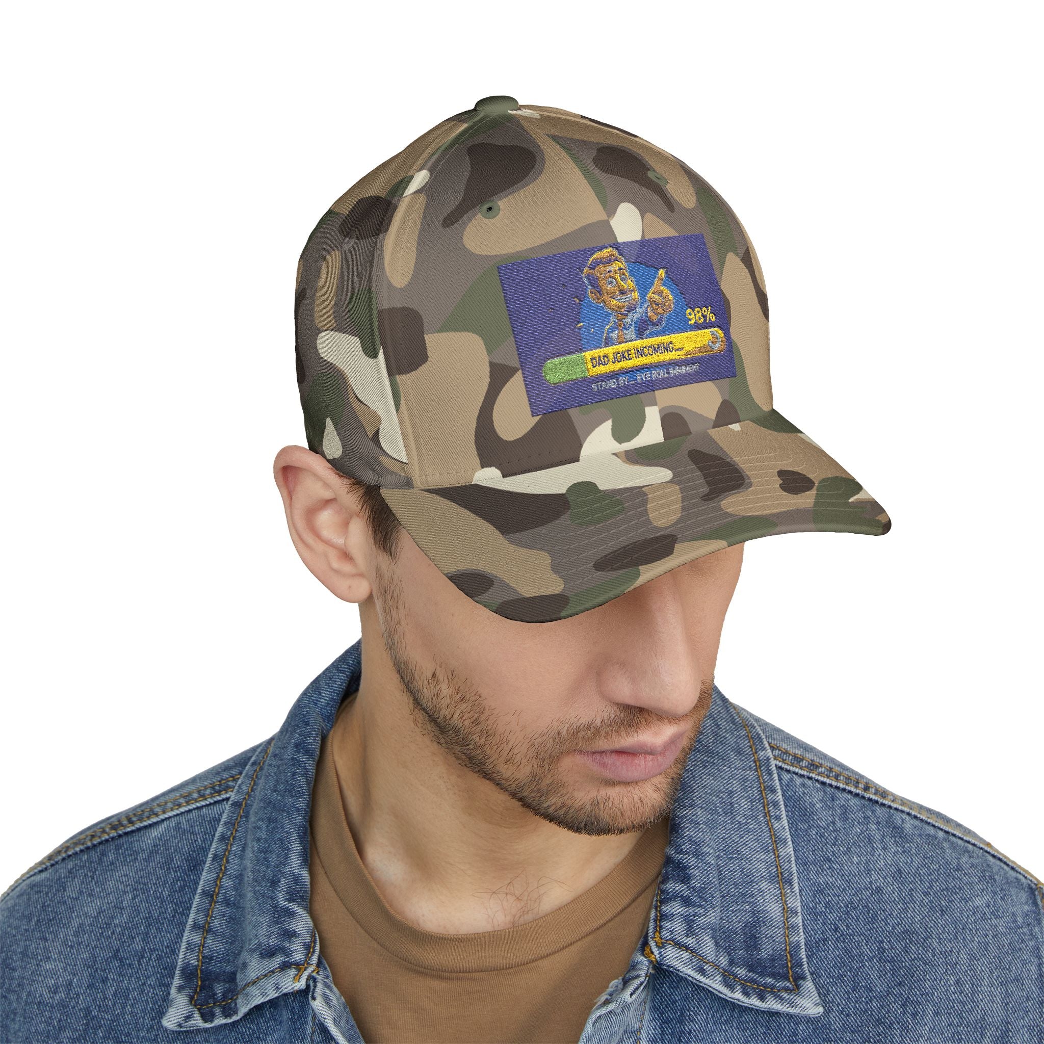 Embroidered Closed-Back Structured Cap - Trendy Apparel for Everyday Wear, Gifts for Him, Casual Style, Summer Accessory, Unique Design