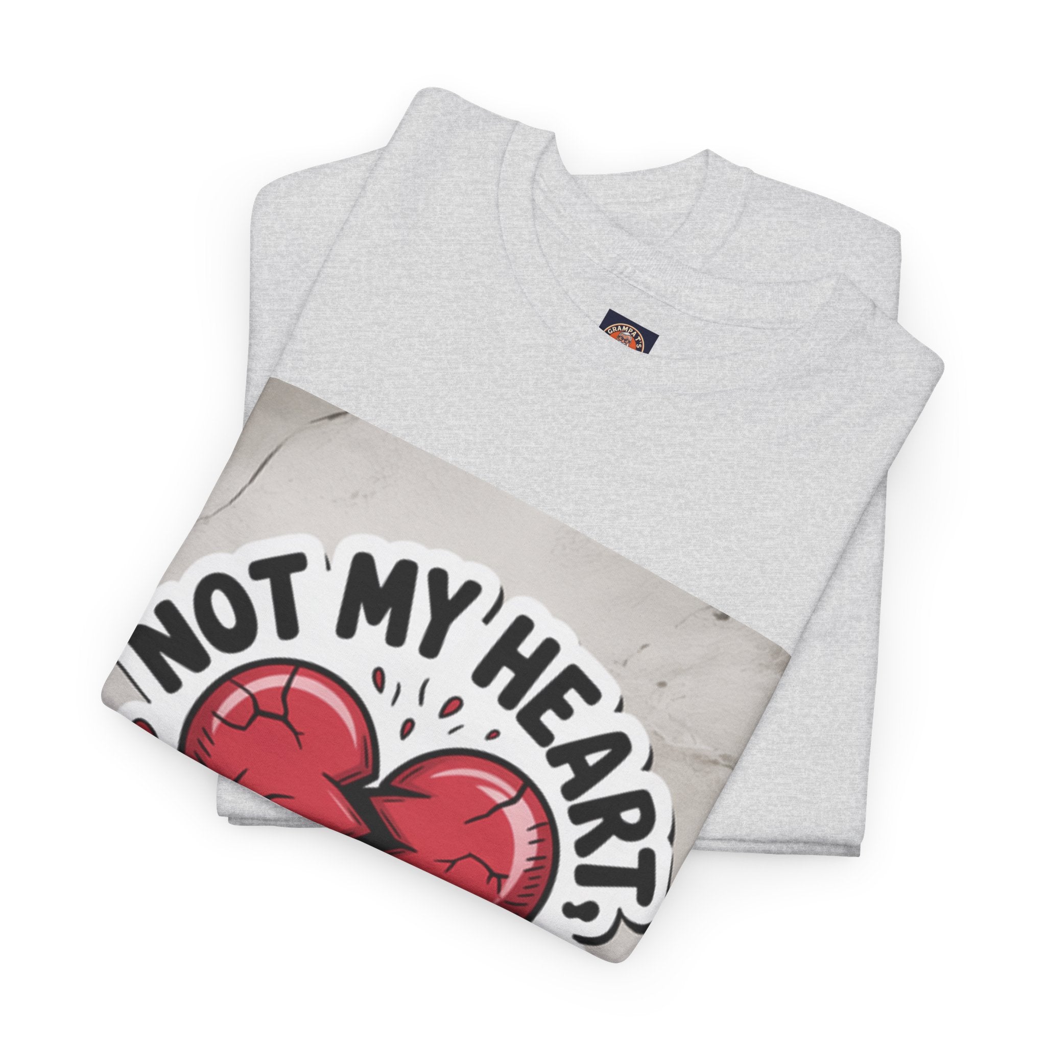 Heartbreak Humor Tee: Not My Heart Not My Problem, Funny T-Shirt, Unisex Cotton Tee, Casual Wear, Gifts for Friends, Breakup Apparel