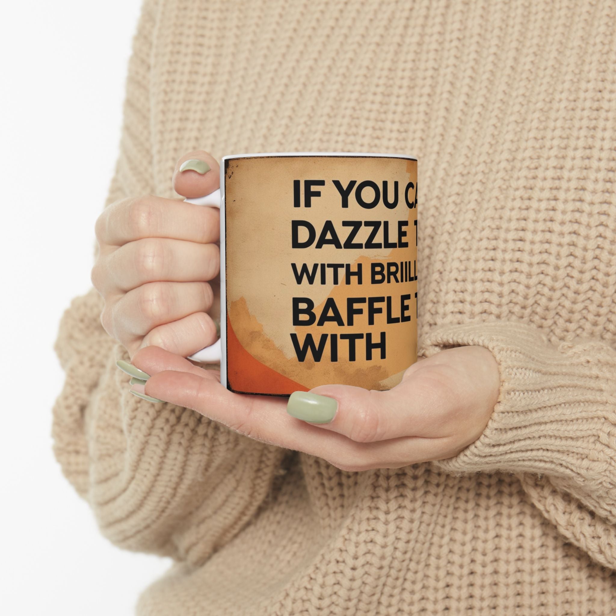 Funny Dad  Quote Ceramic Mug | Motivational Gift for Friends, Unique Coffee Cup, Office Decor, Birthday Present, 11oz or 15oz