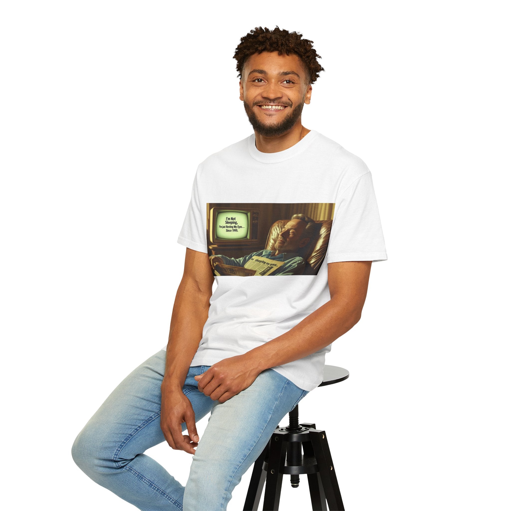 Vintage Humor Graphic Tee, Perfect for Relaxing, Gift for Couch Potatoes, Fun Statement T-Shirt, Father's Day, Casual Wear