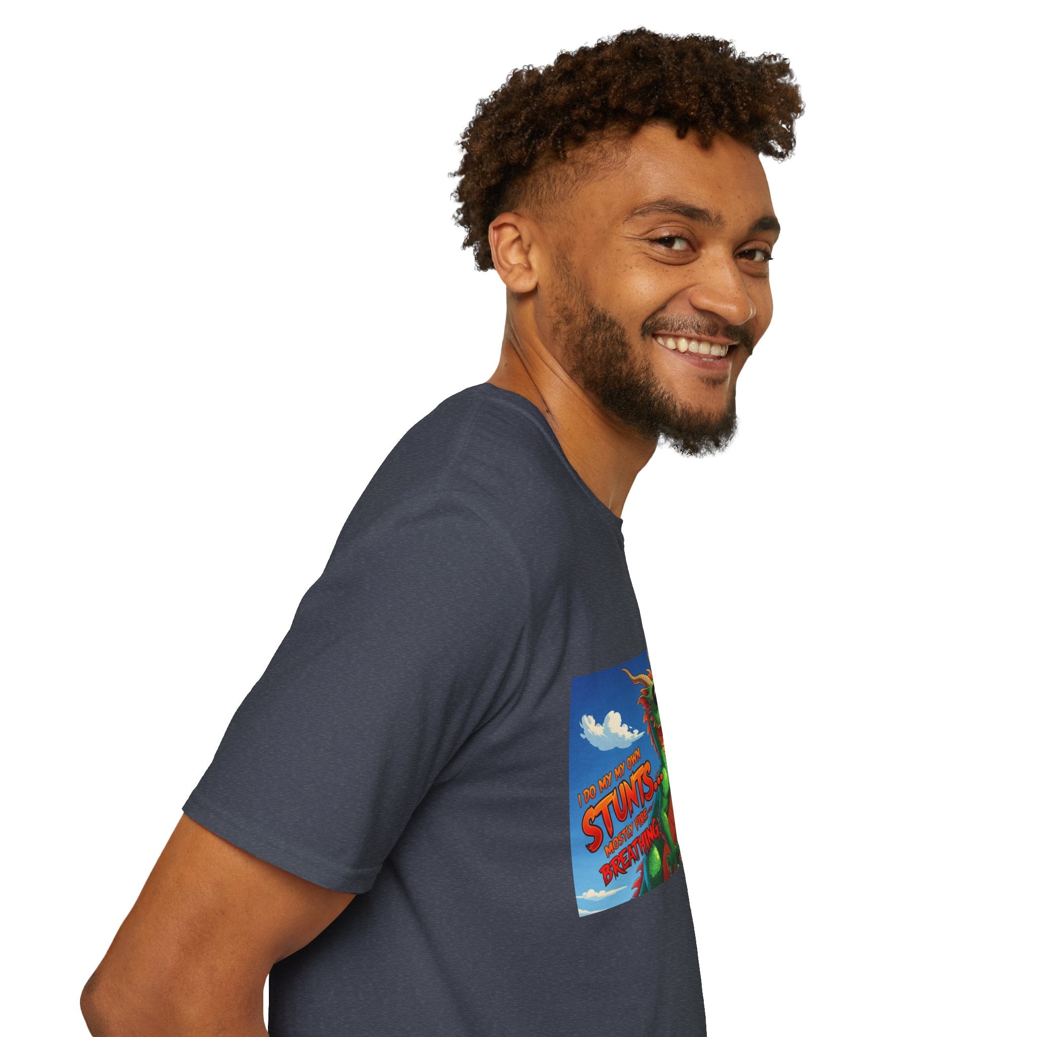Funny Fire-Breathing Dragon T-Shirt | Fantasy Graphic Tee for Kids and Adults, Unisex Softstyle T-Shirt, Casual Wear, Game Night Apparel, [...]