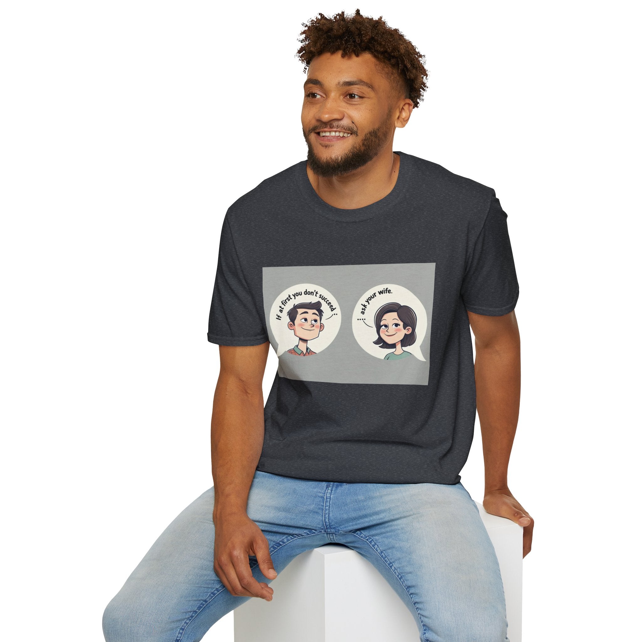 Playful Conversation T-Shirt, Funny Graphic Tee, Unisex Humor Shirt, Casual Wear, Gift for Friends, Quirky Outfit