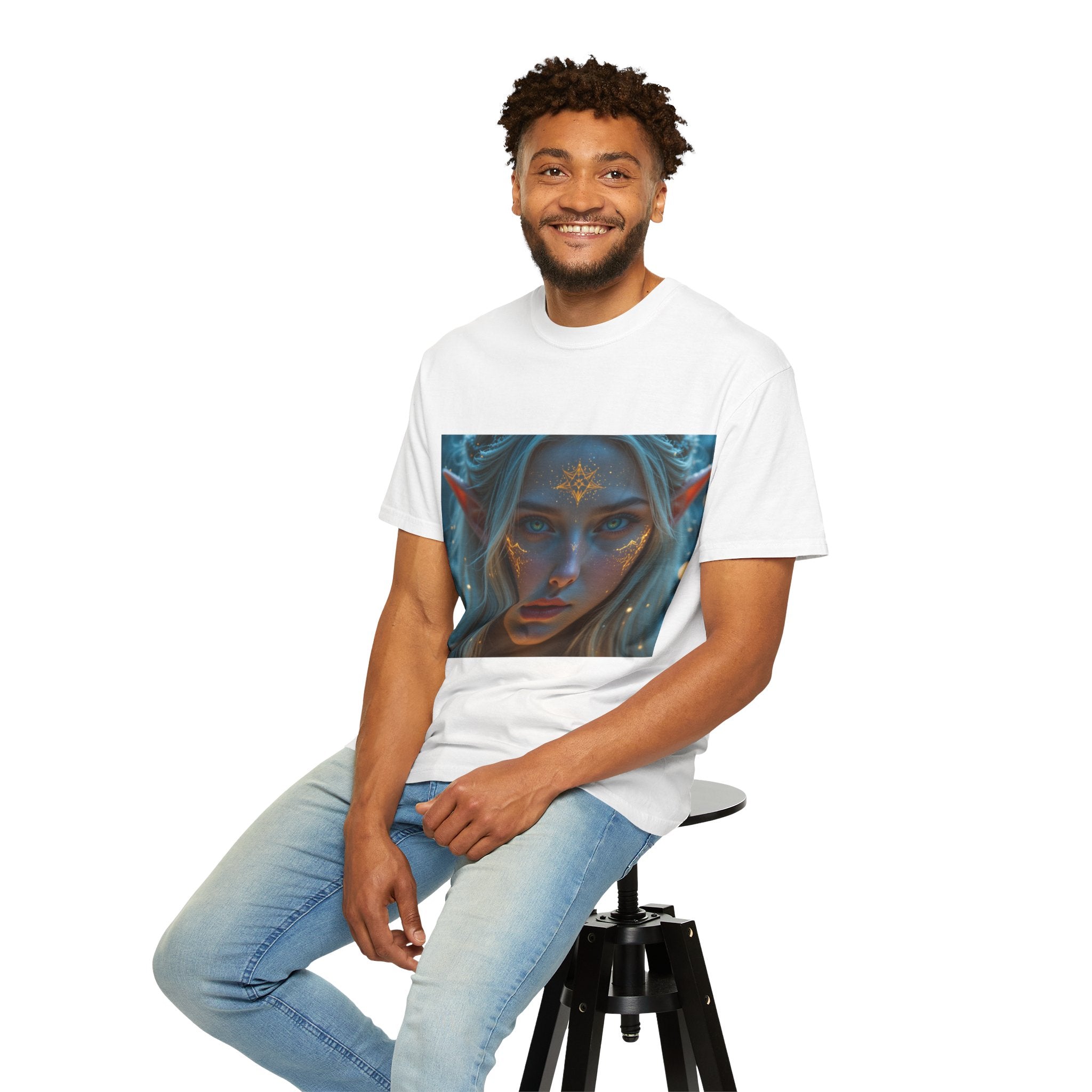 Fantasy-Inspired Elf Princess Unisex T-Shirt, Boho Style Tee for Art Lovers, Gift for Creatives, Dreamy Aesthetic Shirt, Unique Fan Merchandise