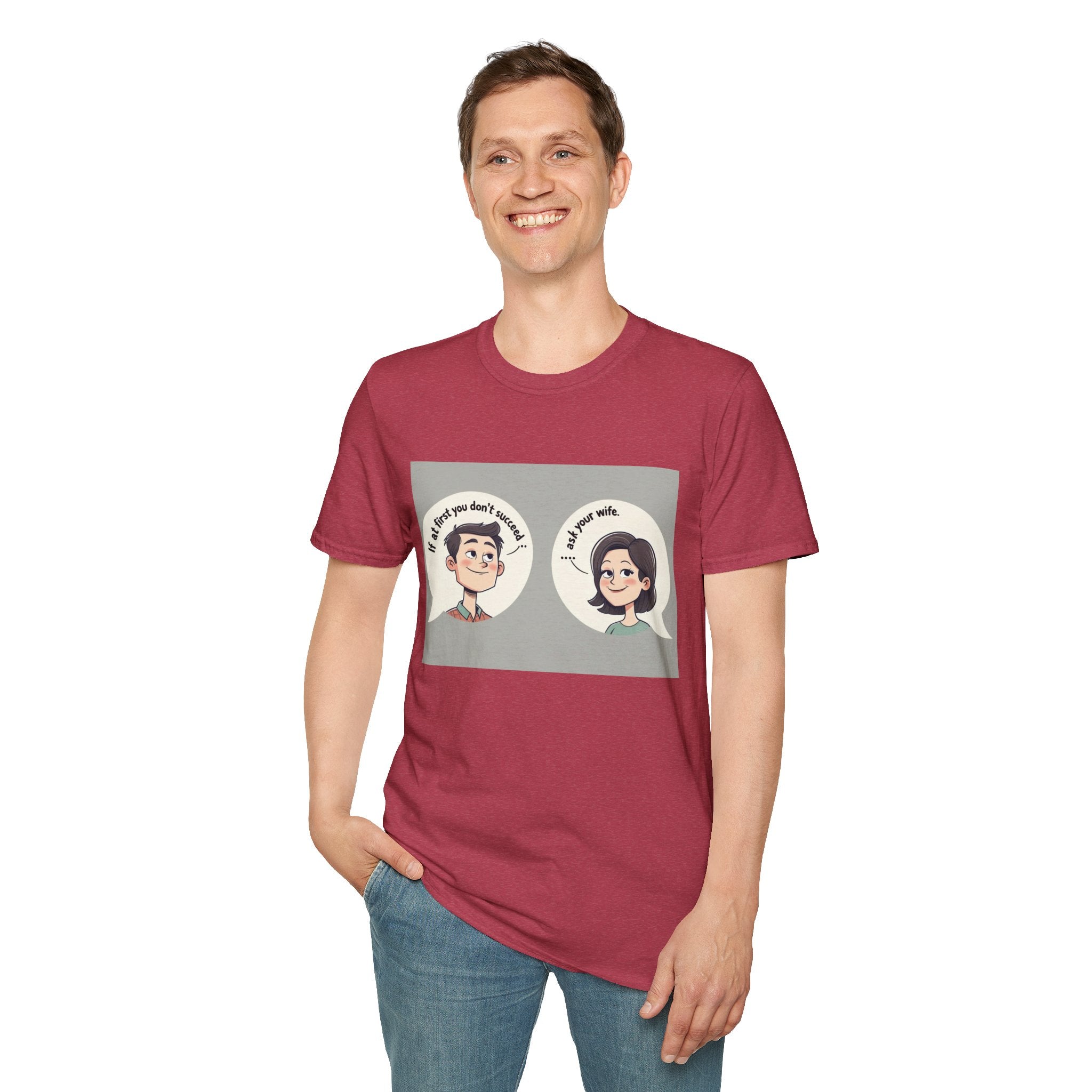 Playful Conversation T-Shirt, Funny Graphic Tee, Unisex Humor Shirt, Casual Wear, Gift for Friends, Quirky Outfit