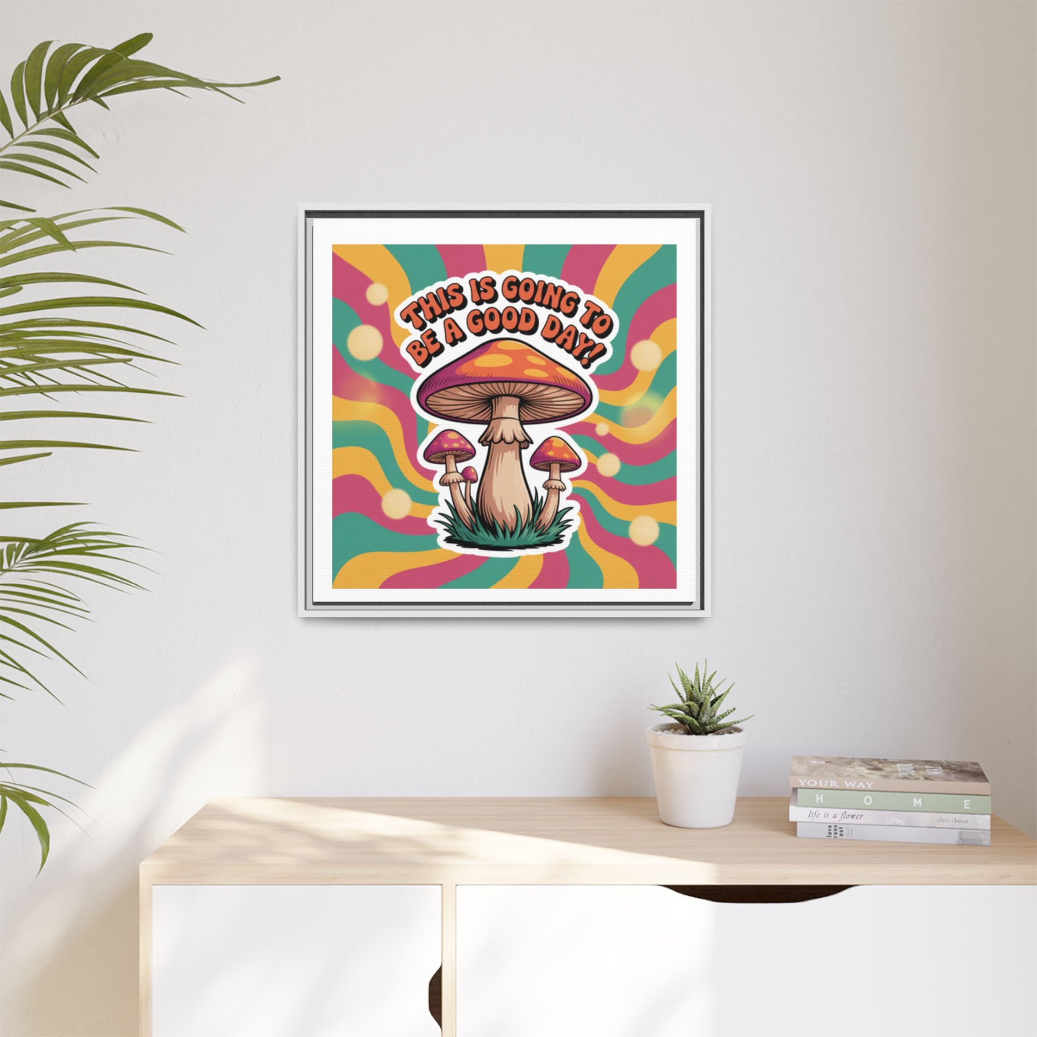 Colorful Framed Canvas Art - "This Is Going To Be A Good Day!" - Positive Vibe Decor, Wall Art for Home, Gift for Friends, Happy Day [...]