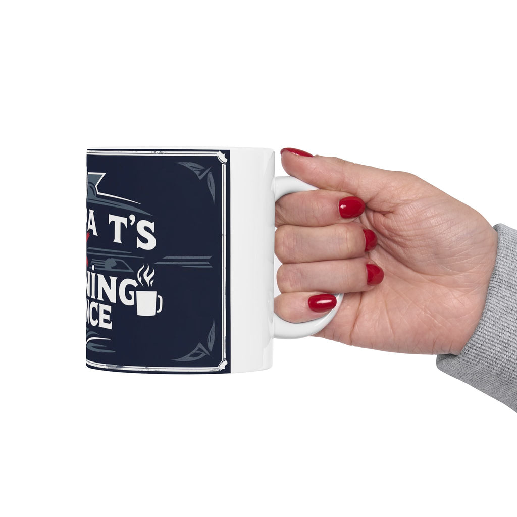 Grampa T's Anti-Morning Alliance Ceramic Mug - Fun Coffee Cup, Gift for Grampa, Coffee Lovers, Humor Mug, Kitchen Decor