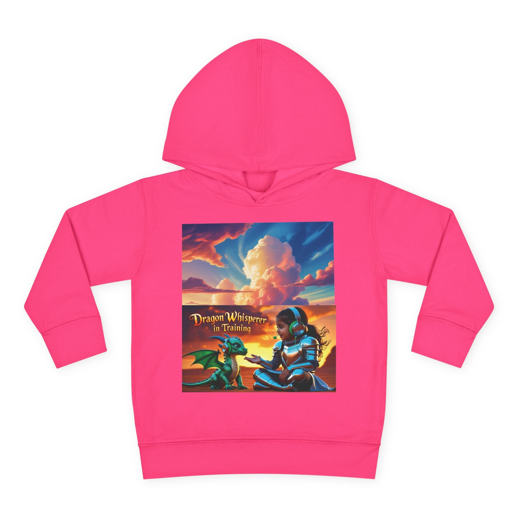 Grampa T’s Toddler Dragon Hoodie – “Dragon Whisperer in Training” Fleece | Cozy Fun Gift for Toddlers, Young Dreamers & Birthday Boys/Girls!