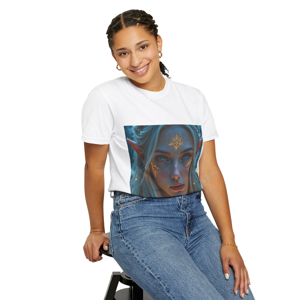 Fantasy-Inspired Elf Princess Unisex T-Shirt, Boho Style Tee for Art Lovers, Gift for Creatives, Dreamy Aesthetic Shirt, Unique Fan Merchandise
