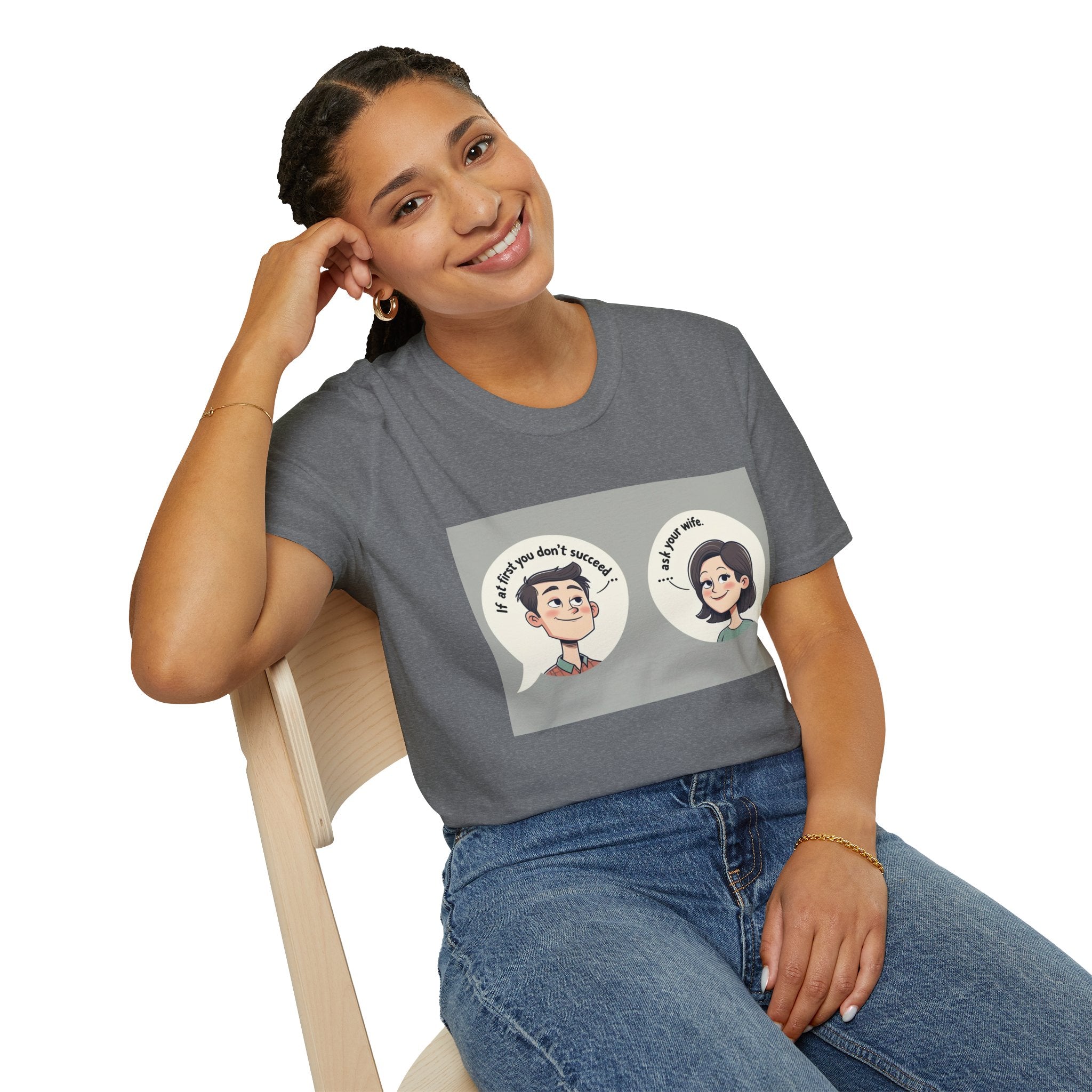Playful Conversation T-Shirt, Funny Graphic Tee, Unisex Humor Shirt, Casual Wear, Gift for Friends, Quirky Outfit