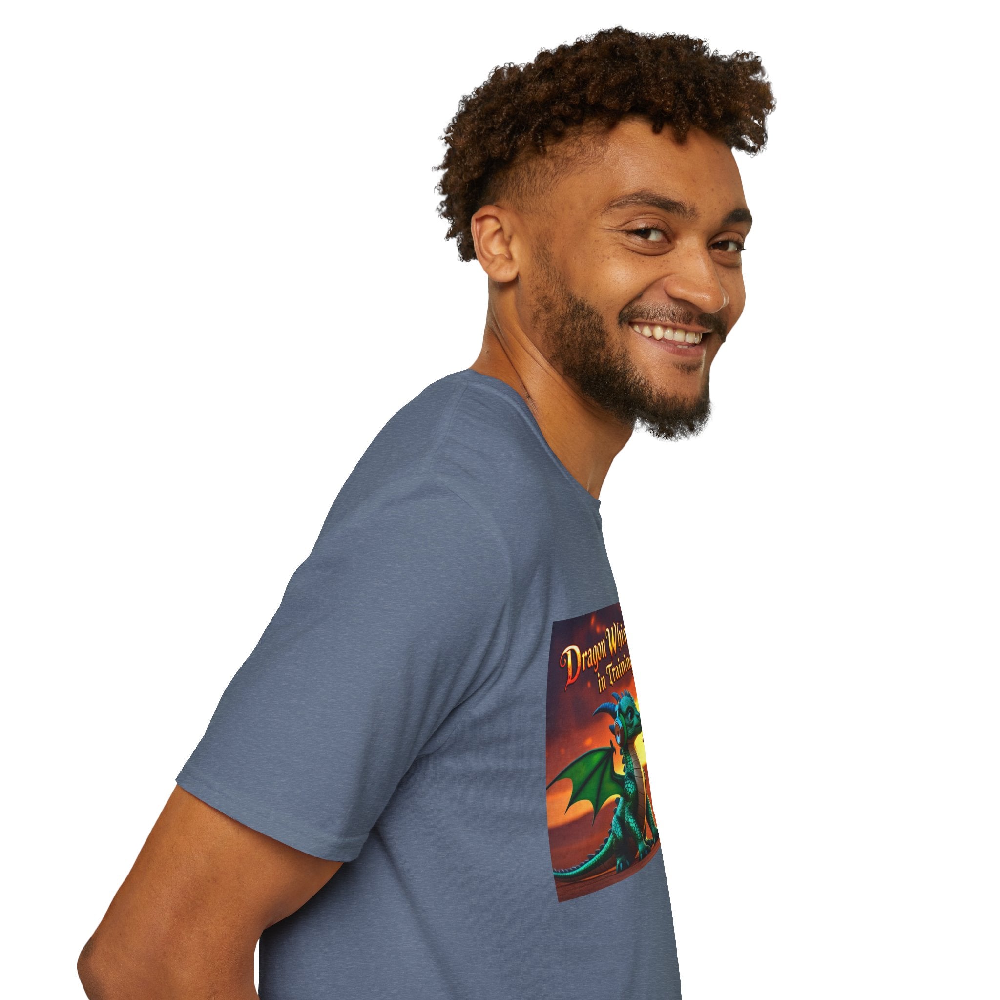 Funny Dragon Whisperer Unisex Softstyle T-Shirt | Fantasy Apparel, Gift for Dragon Lovers, Kids & Adults, Birthday Present, Magical Vibe