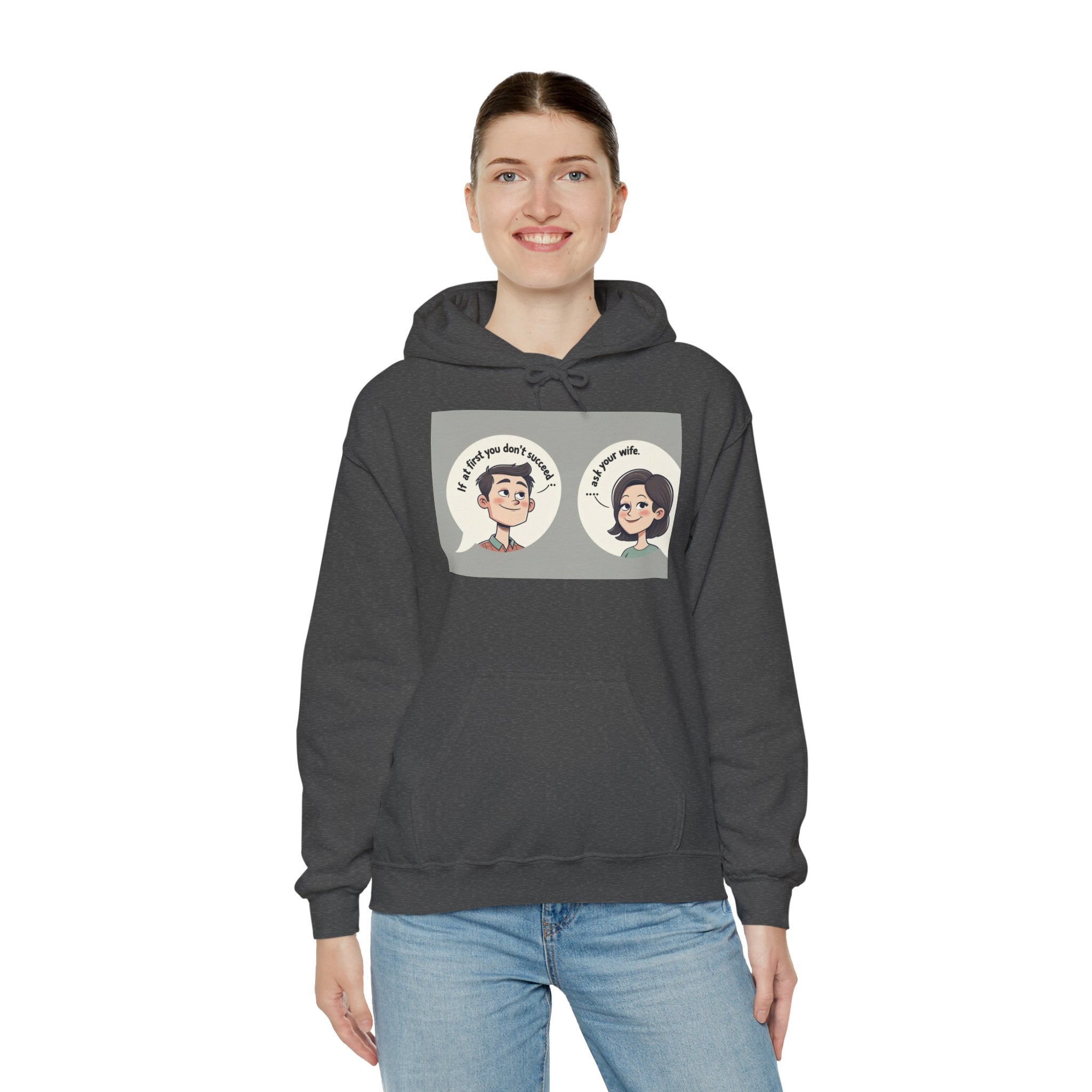 Whimsical Conversation Hoodie - Fun Sweatshirt for Friends, Cozy Gift, Casual Wear, Graphic Pullover, Unisex Apparel