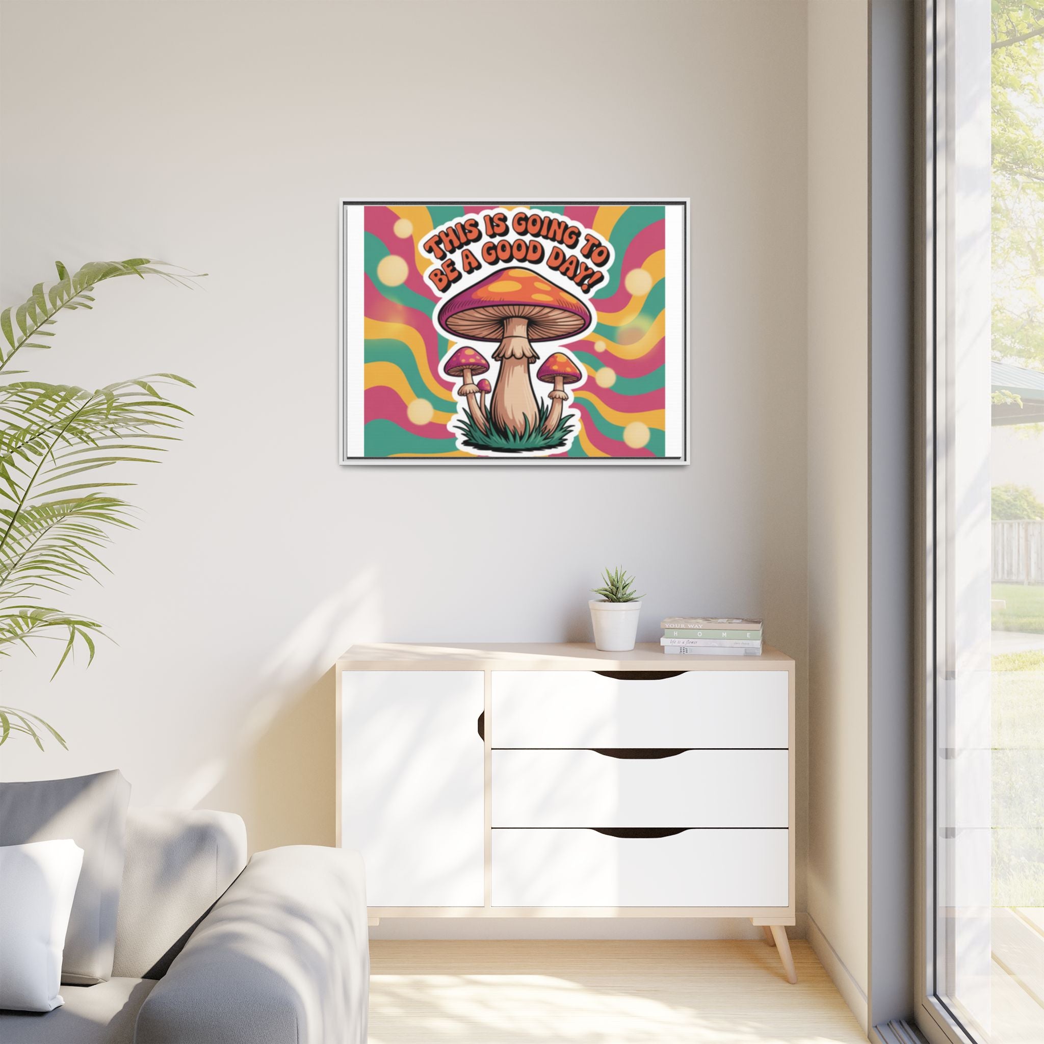 Colorful Framed Canvas Art - "This Is Going To Be A Good Day!" - Positive Vibe Decor, Wall Art for Home, Gift for Friends, Happy Day [...]