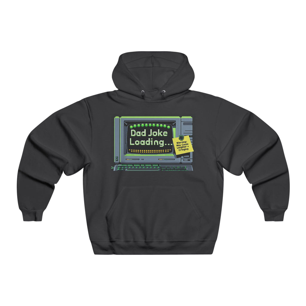 Old School Dad Joke Loading Hoodie, Funny Sweatshirt for Dads, Gift for Father's Day, Dad Humor Apparel, Comfy Lounge Wear