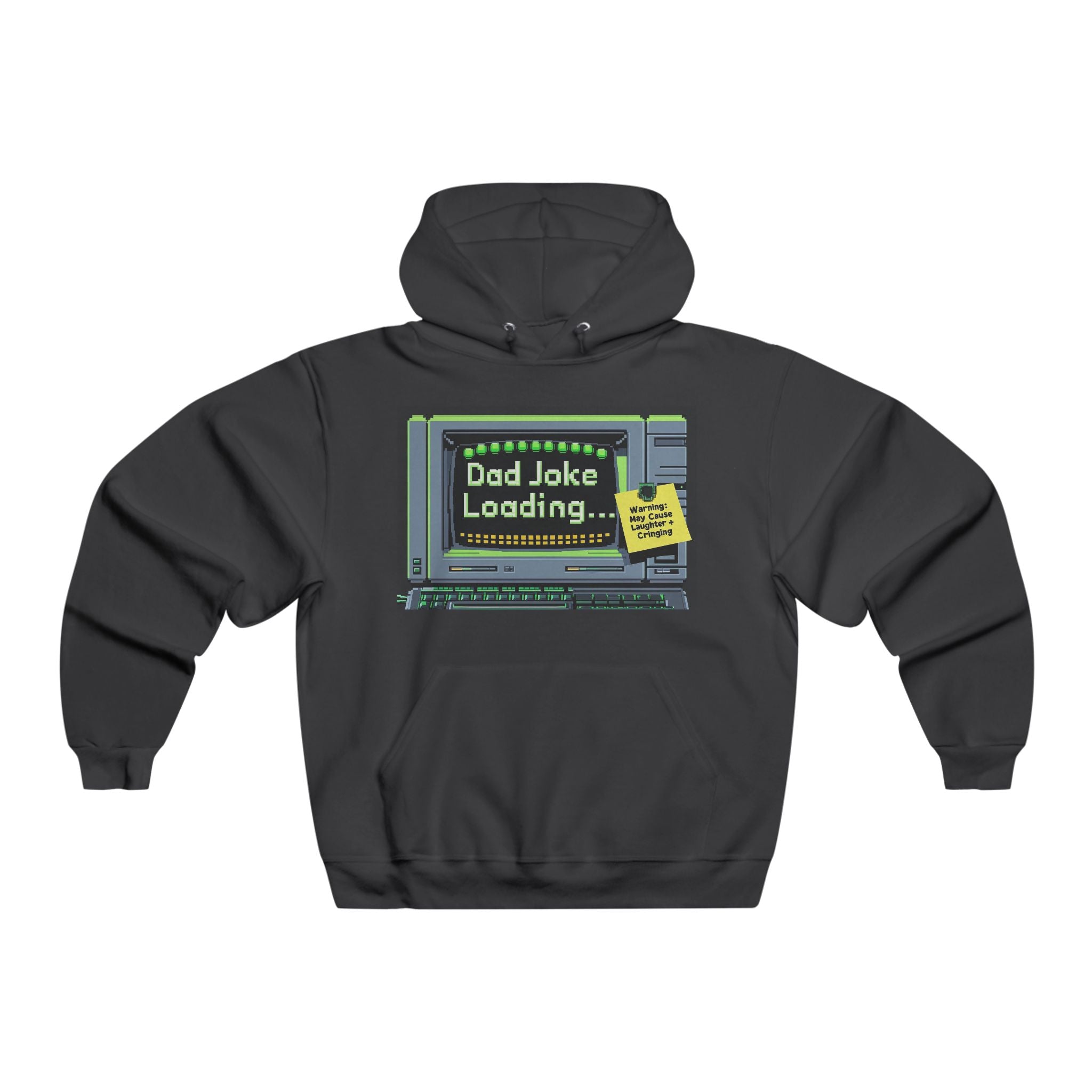 Old School Dad Joke Loading Hoodie, Funny Sweatshirt for Dads, Gift for Father's Day, Dad Humor Apparel, Comfy Lounge Wear