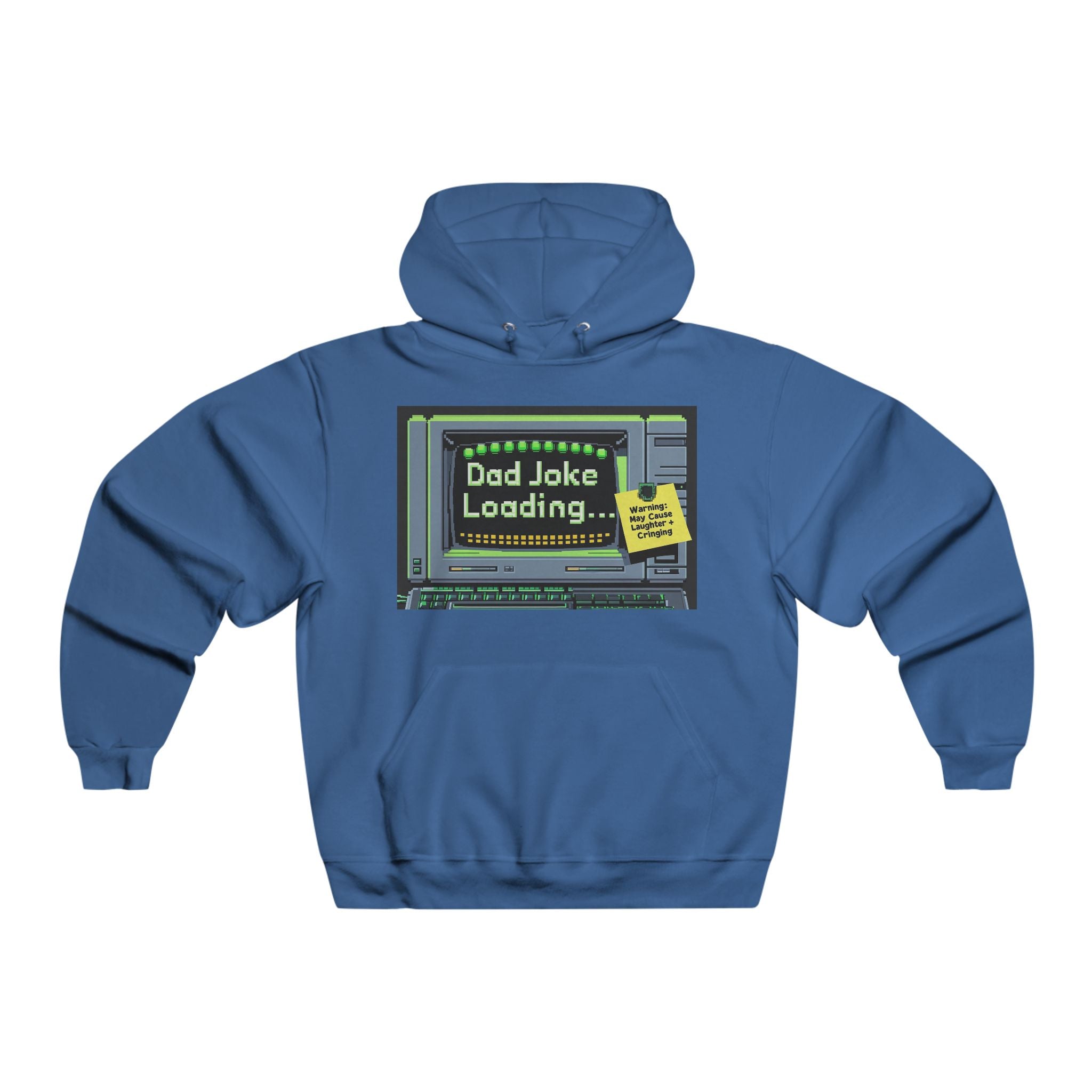 Old School Dad Joke Loading Hoodie, Funny Sweatshirt for Dads, Gift for Father's Day, Dad Humor Apparel, Comfy Lounge Wear