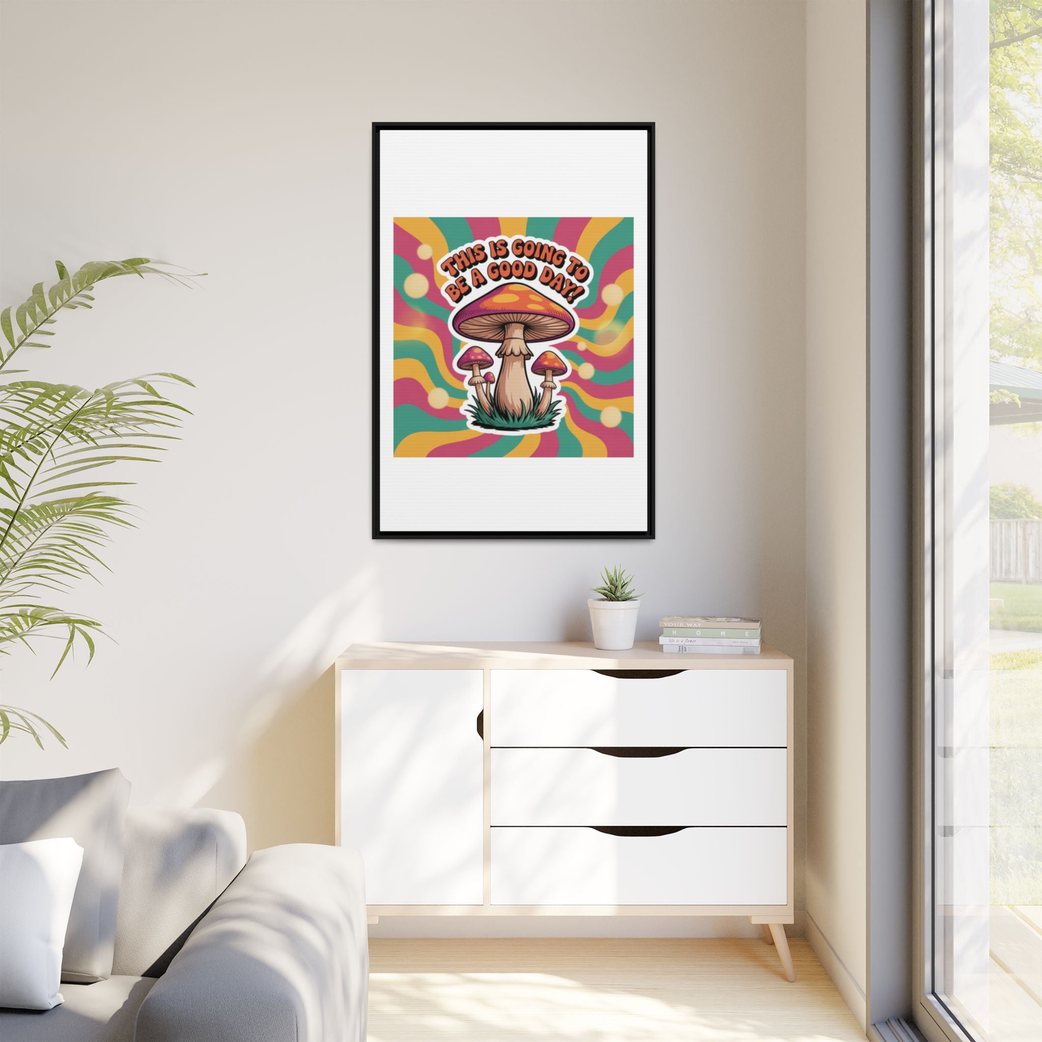 Colorful Framed Canvas Art - "This Is Going To Be A Good Day!" - Positive Vibe Decor, Wall Art for Home, Gift for Friends, Happy Day [...]